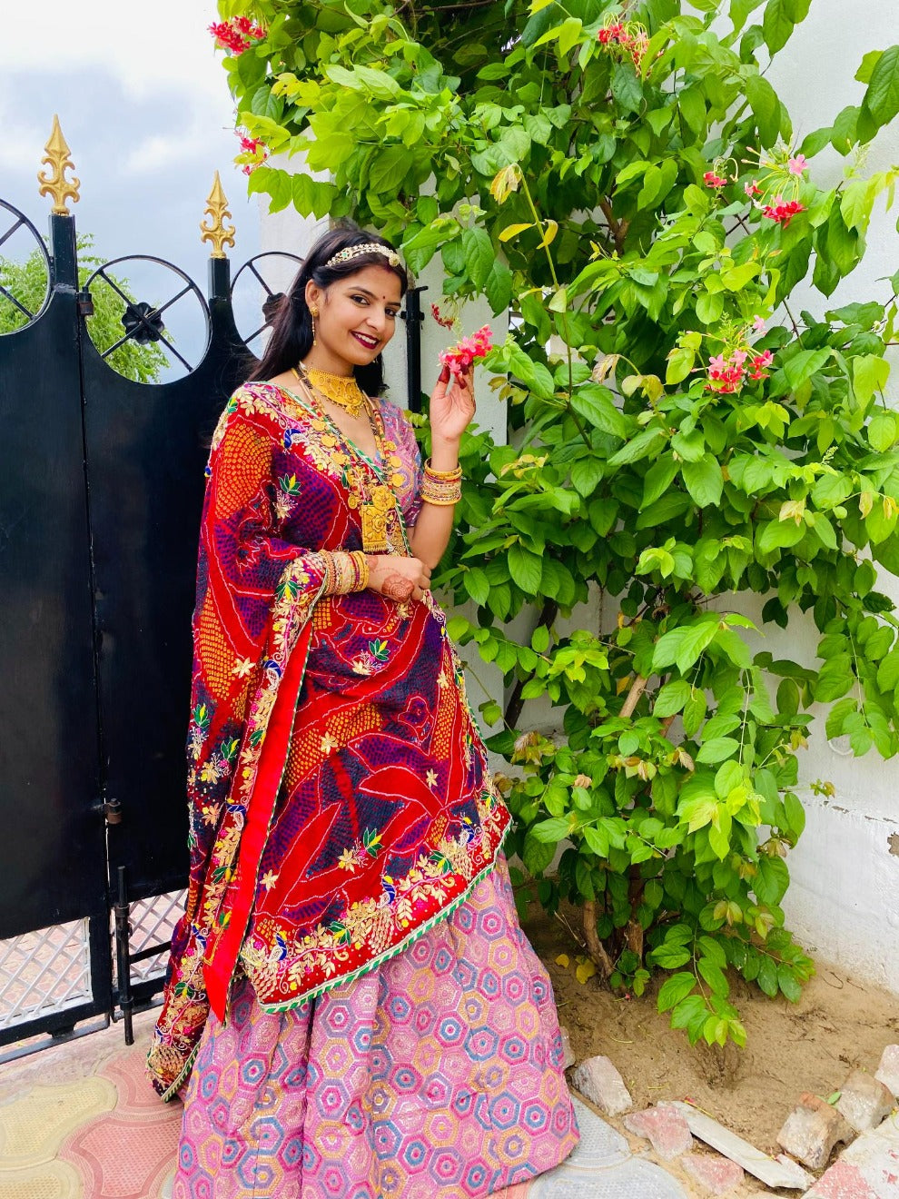 Handwork Pomcha Lehenga Set | Radhika Boutique