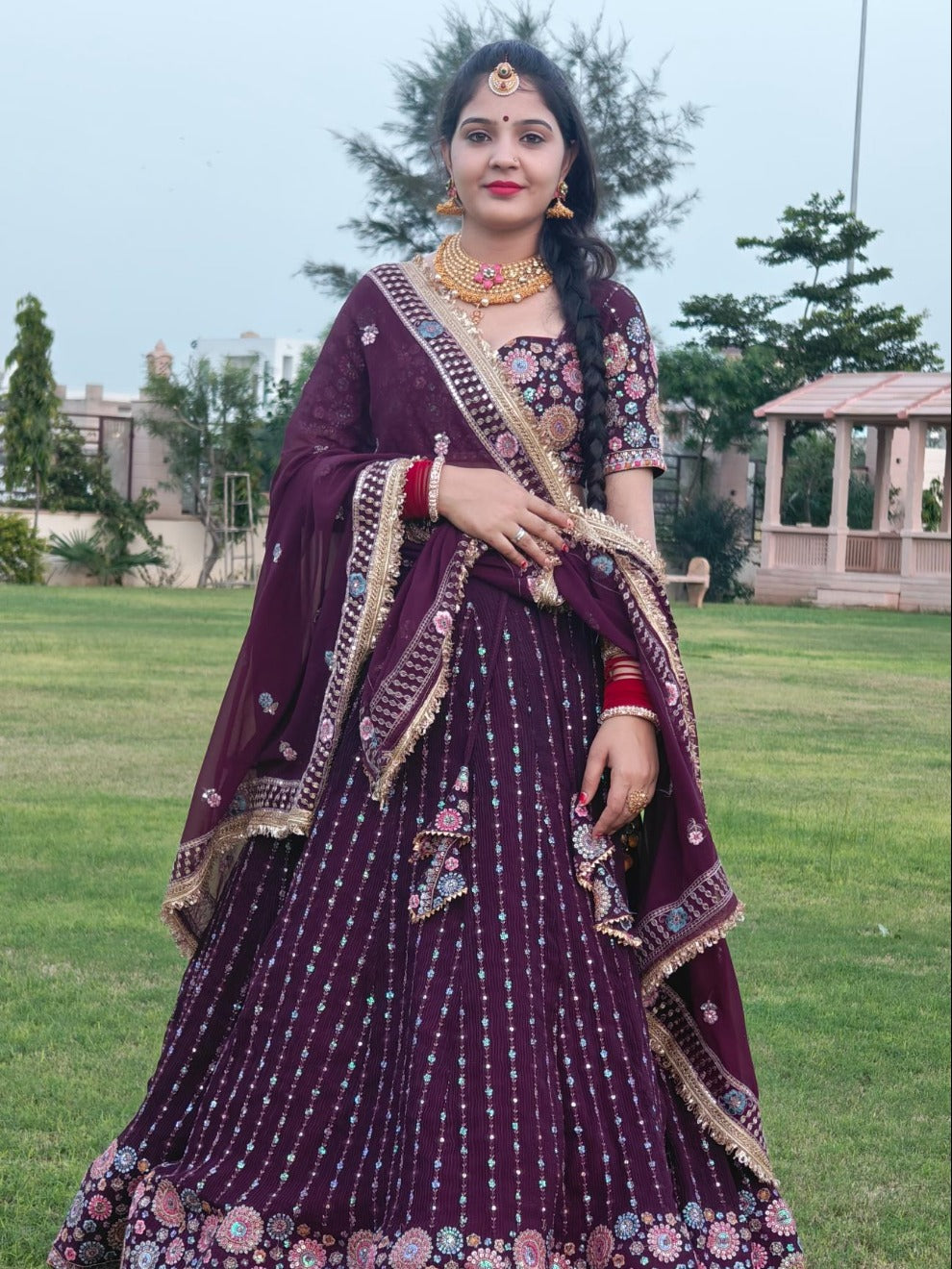 Premium Vintage Gota Work Lehenga  | Radhika Boutique