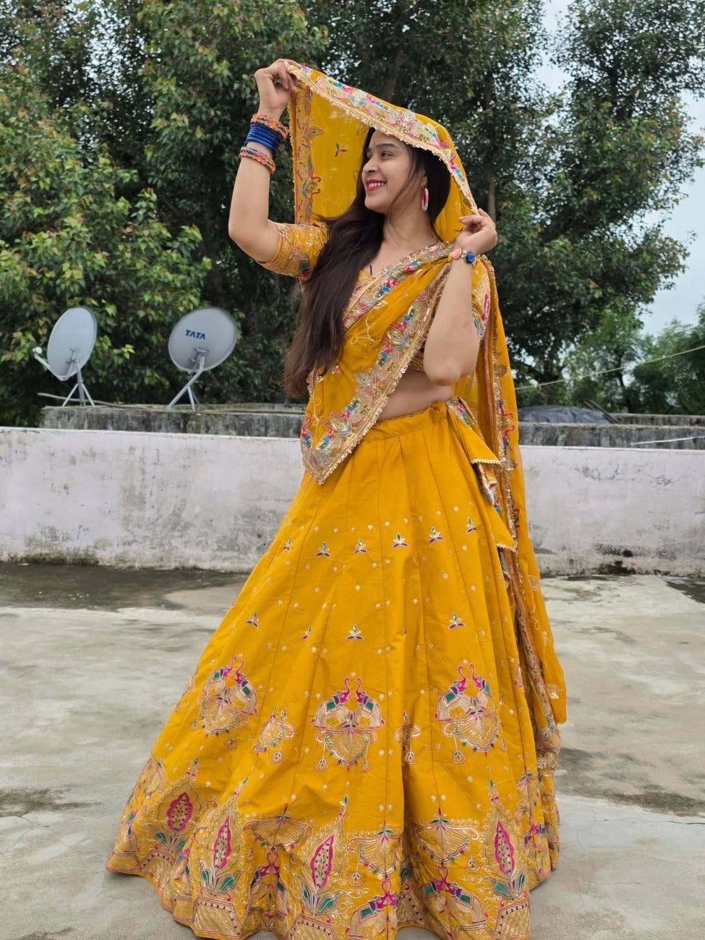 Sunshine Traditional Embroidered Lehenga | Radhika Boutique