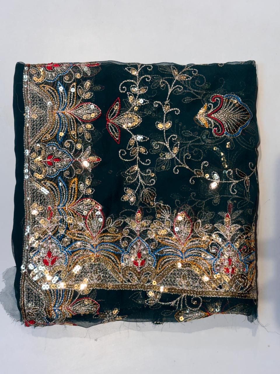 Designer Heavy Embroidered Odhni | Premium Party & Wedding Dupatta