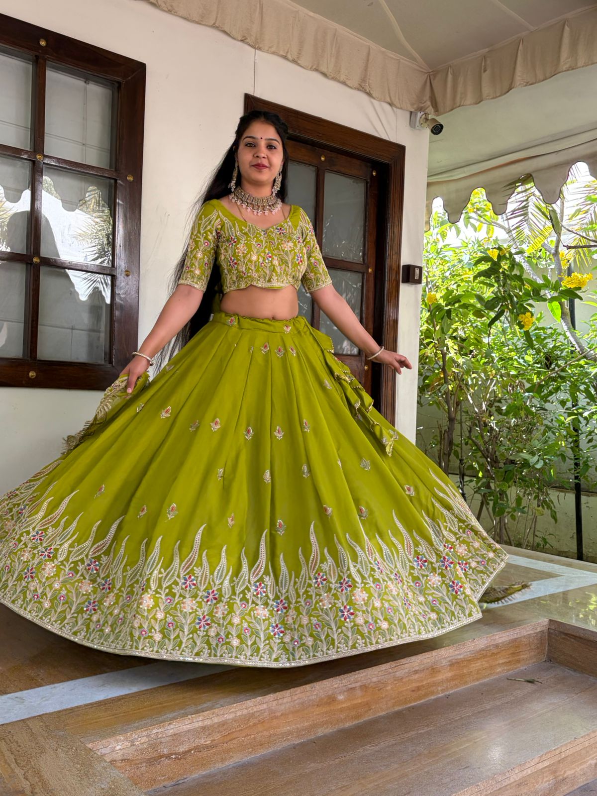 Morni Lehenga Collection – Premium Silk Designer Lehenga with Heavy Embroidery