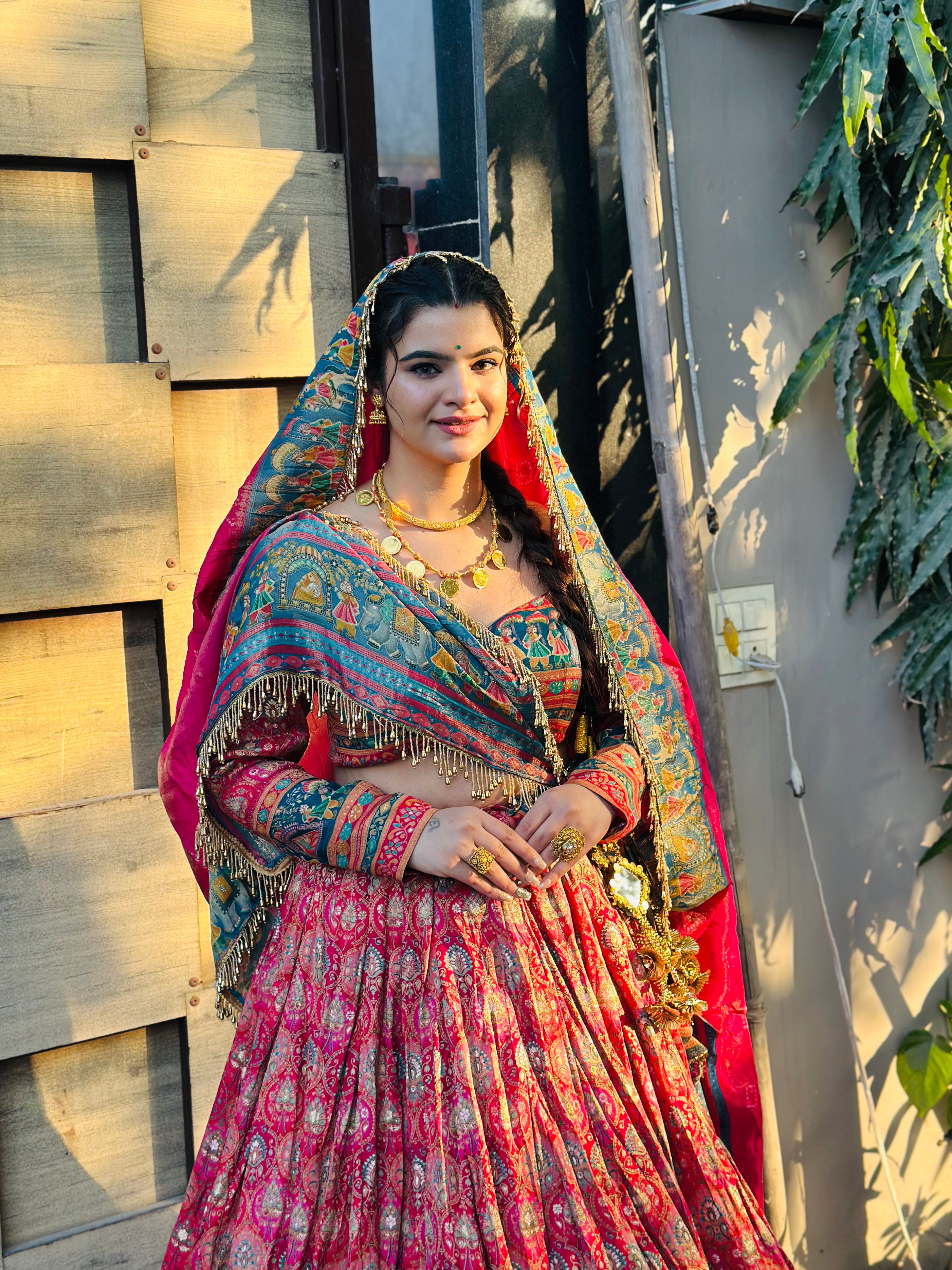 Rajwadi Designer Lehenga with Heritage Motifs | Wedding Wear – Radhika Boutique