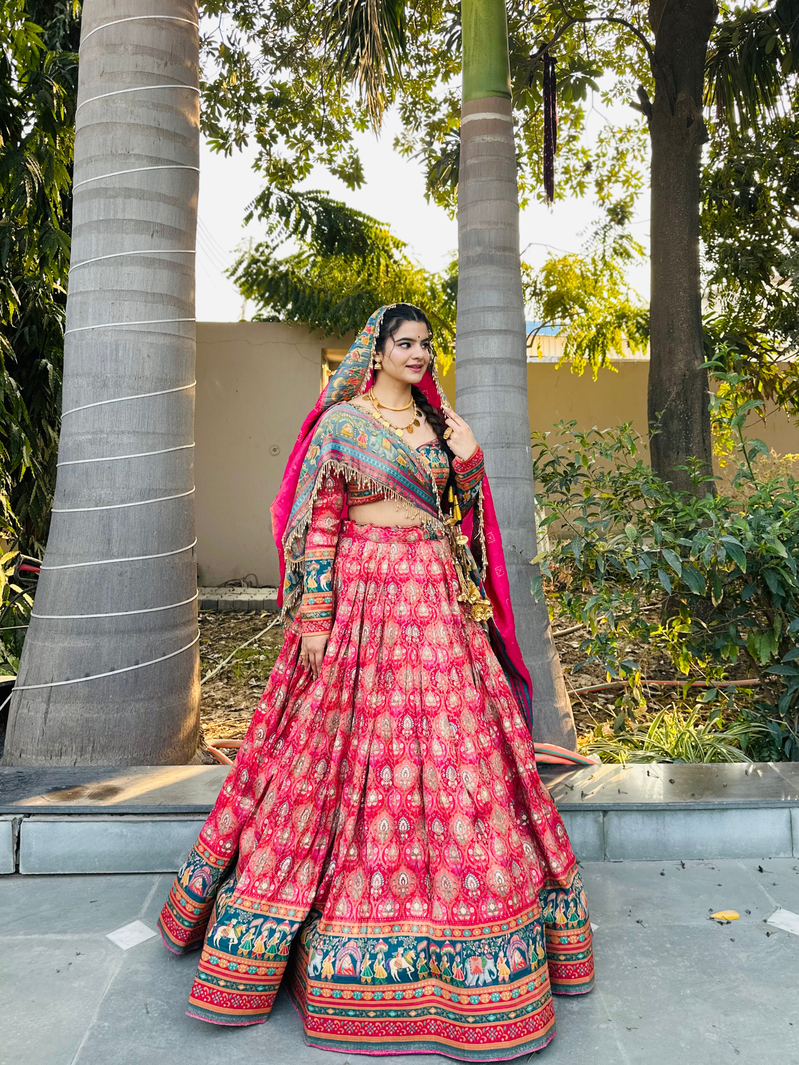 Rajwadi Designer Lehenga with Heritage Motifs | Wedding Wear – Radhika Boutique