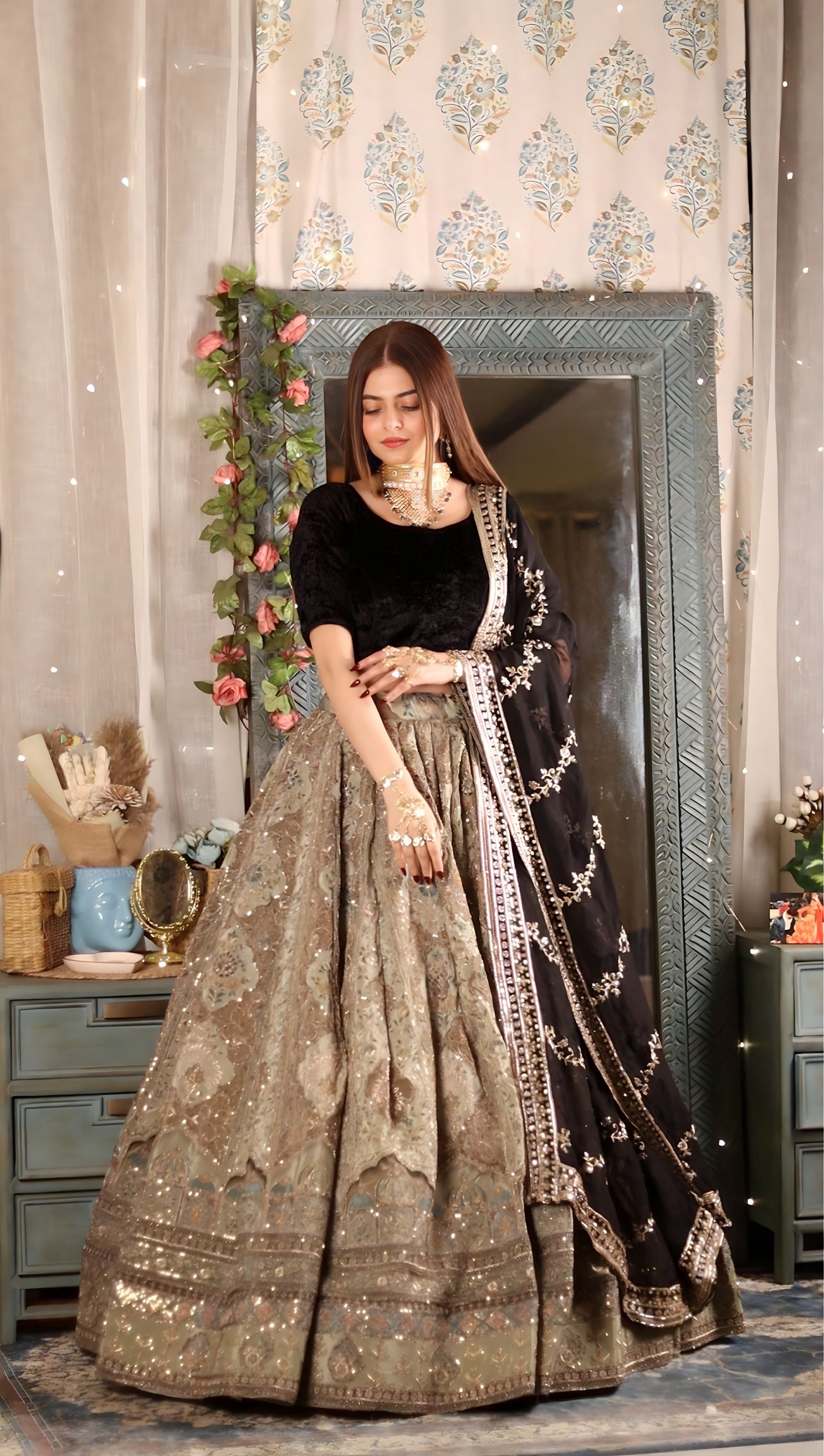 Param Sundari Bridal Lehenga Set with Pure Jardozi Work | Heavy Designer Lehenga