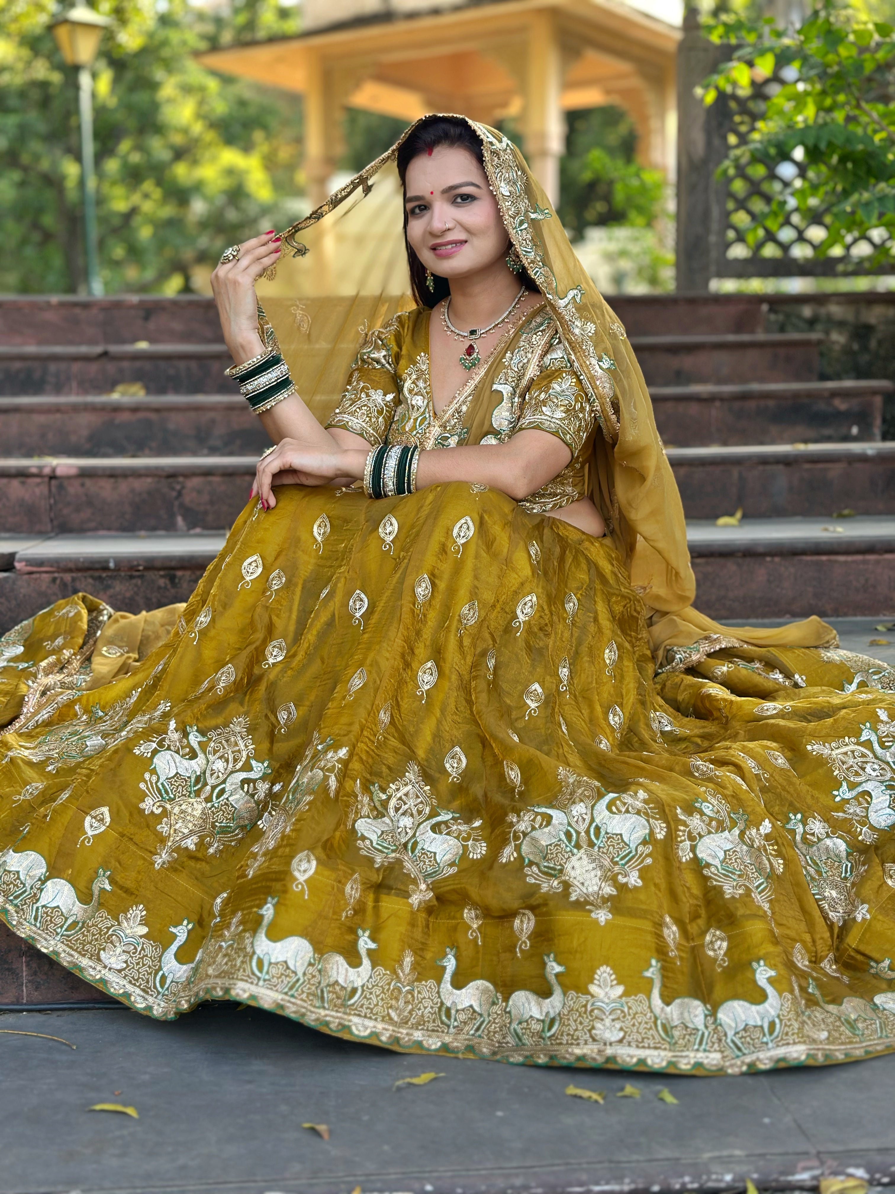 Baandi Catalog Lehenga in Femina Crush Fabric | Full Gher Party Wear Lehenga