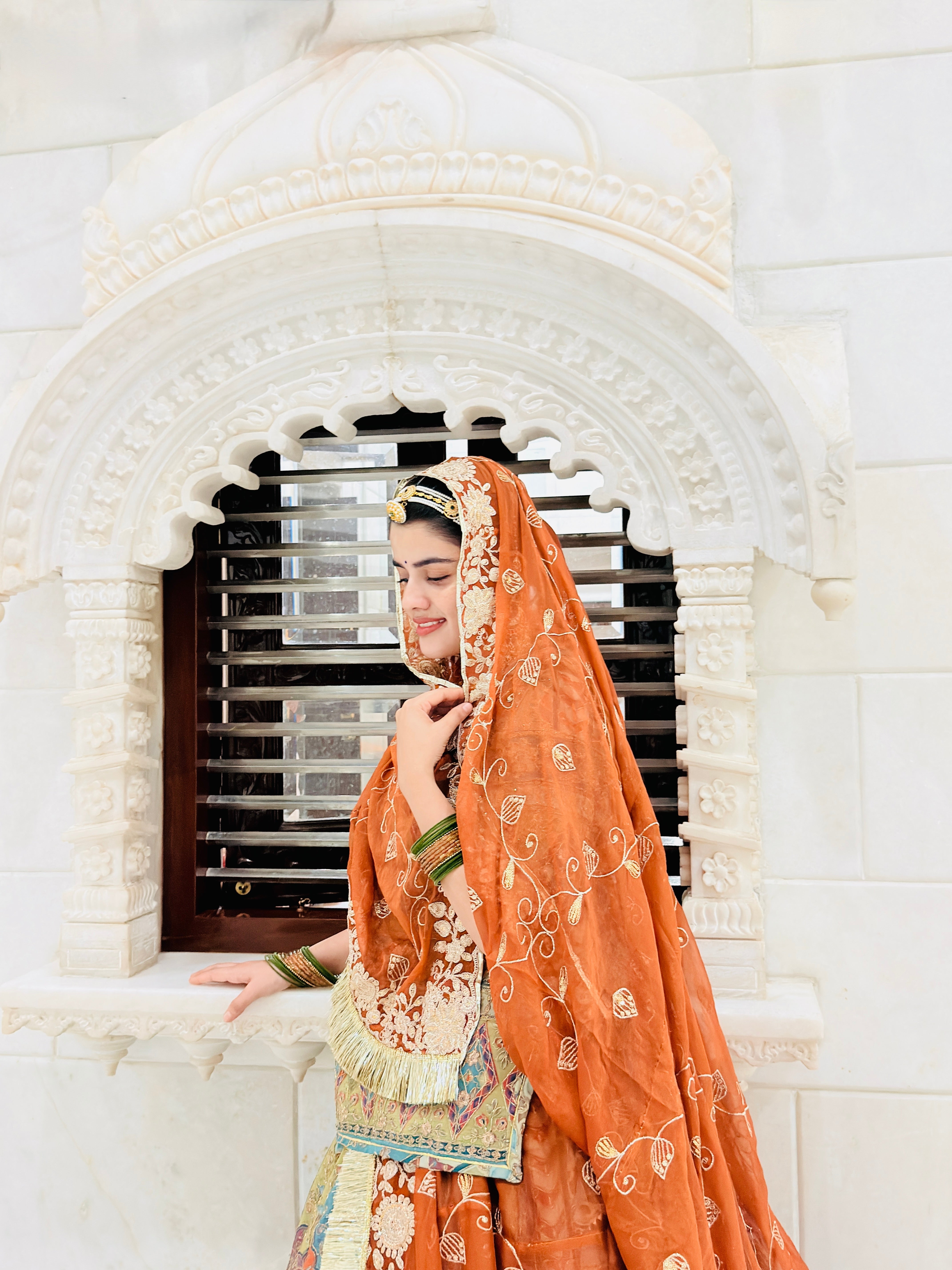 ghoomar Rajputi Poshak Lehenga – Traditional Printed Designer Wedding Wear