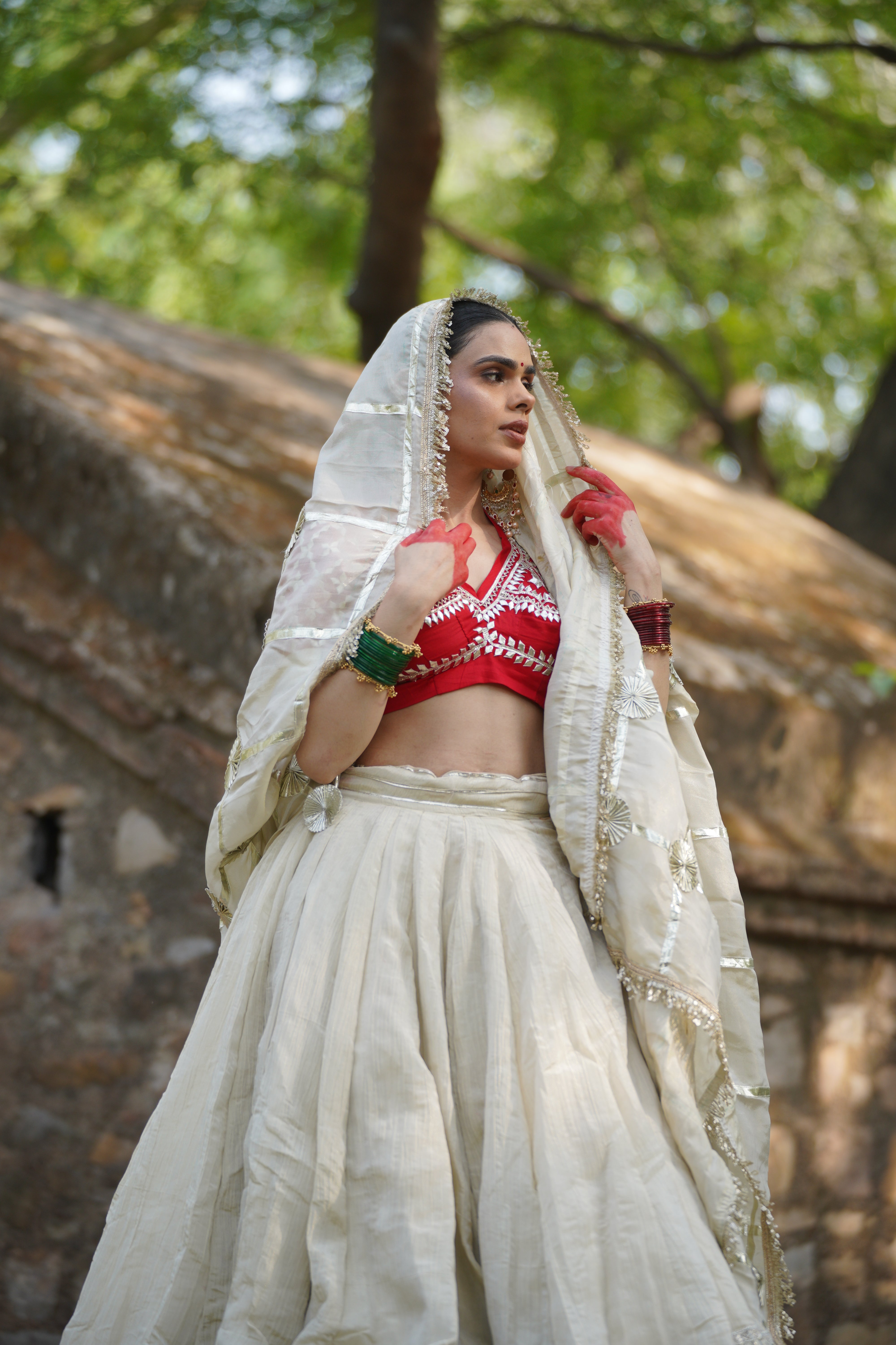 Karigari Luxury Ivory Wedding Lehenga with Fine Embroidery