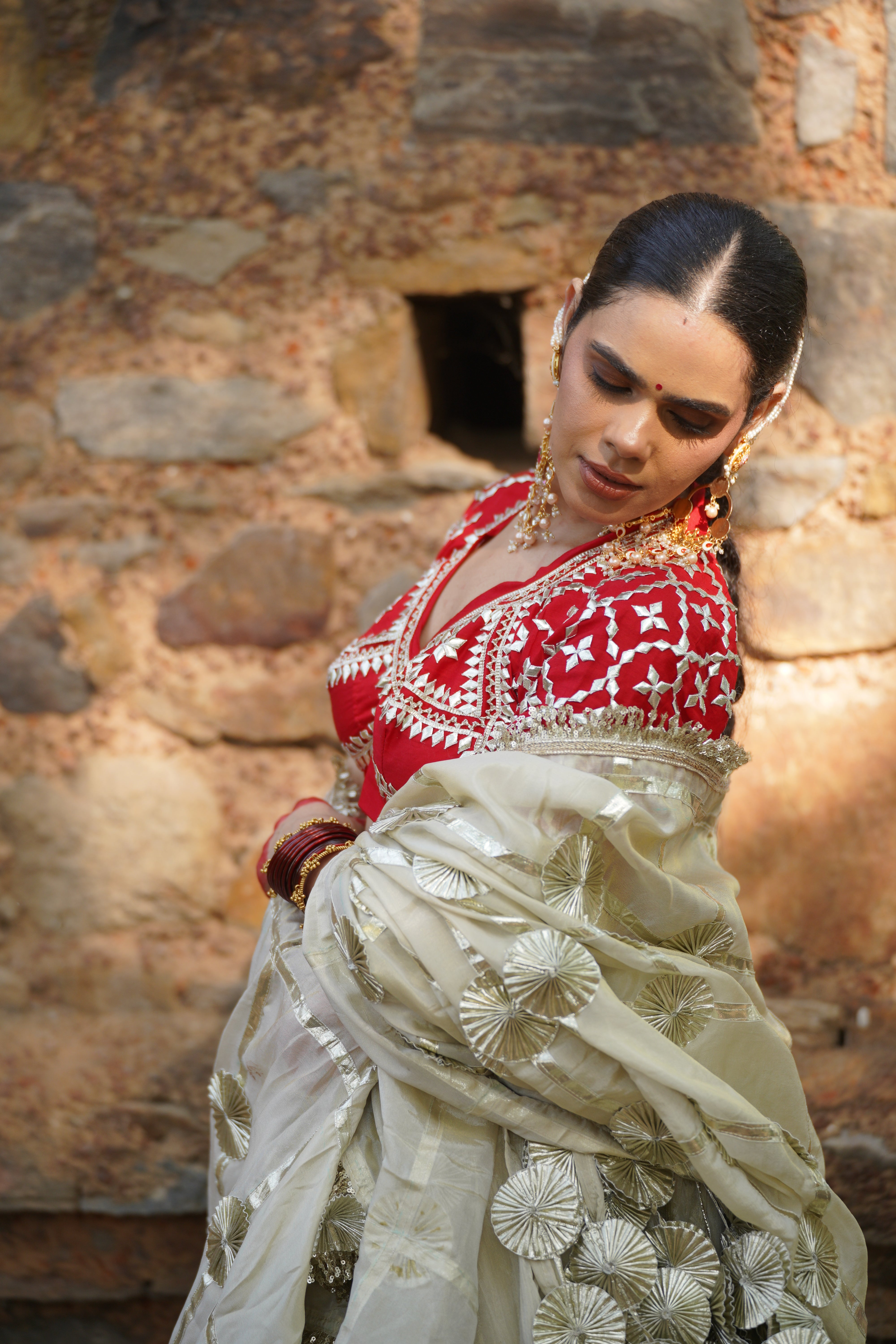 Karigari Luxury Ivory Wedding Lehenga with Fine Embroidery