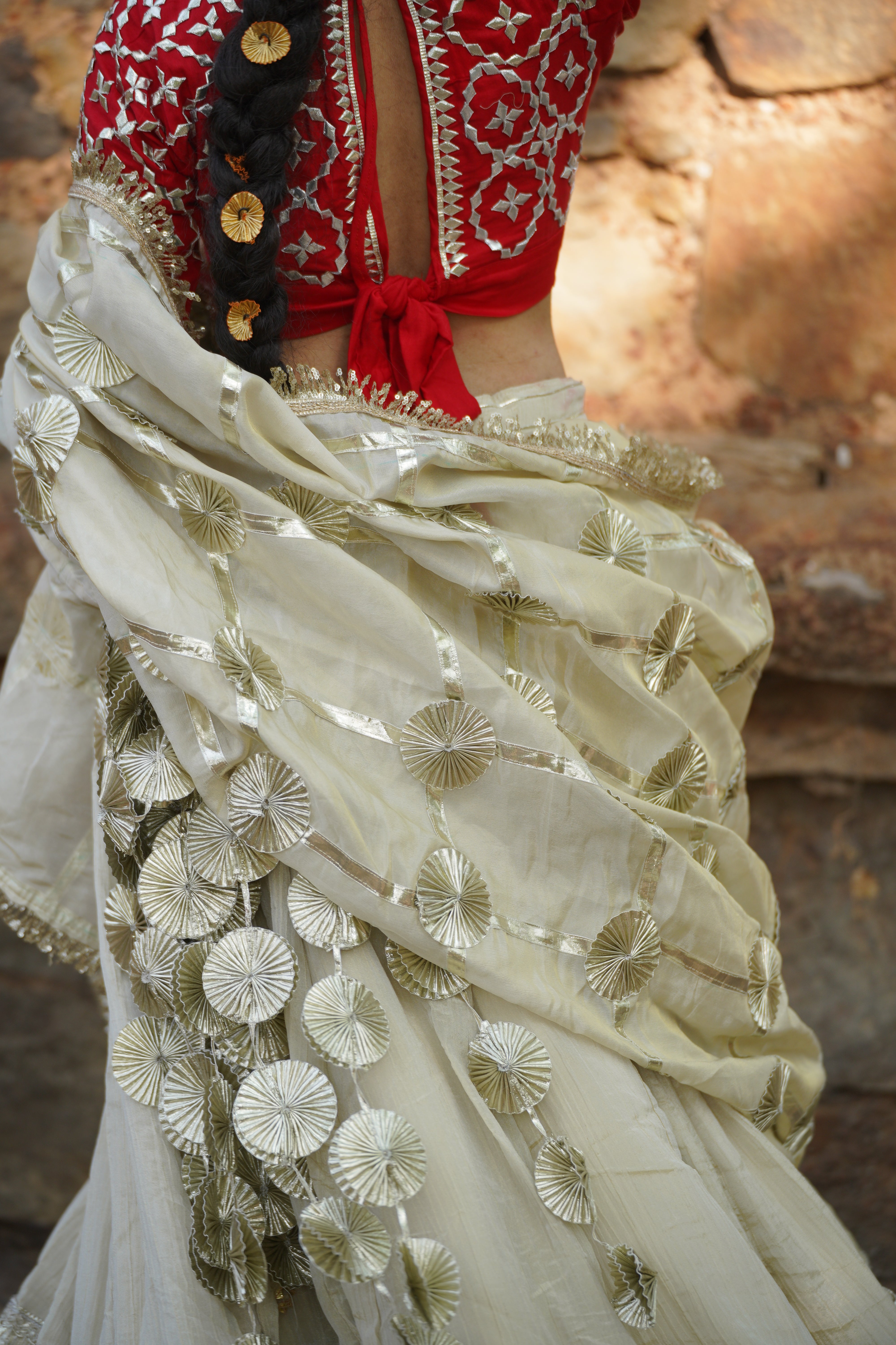 Karigari Luxury Ivory Wedding Lehenga with Fine Embroidery