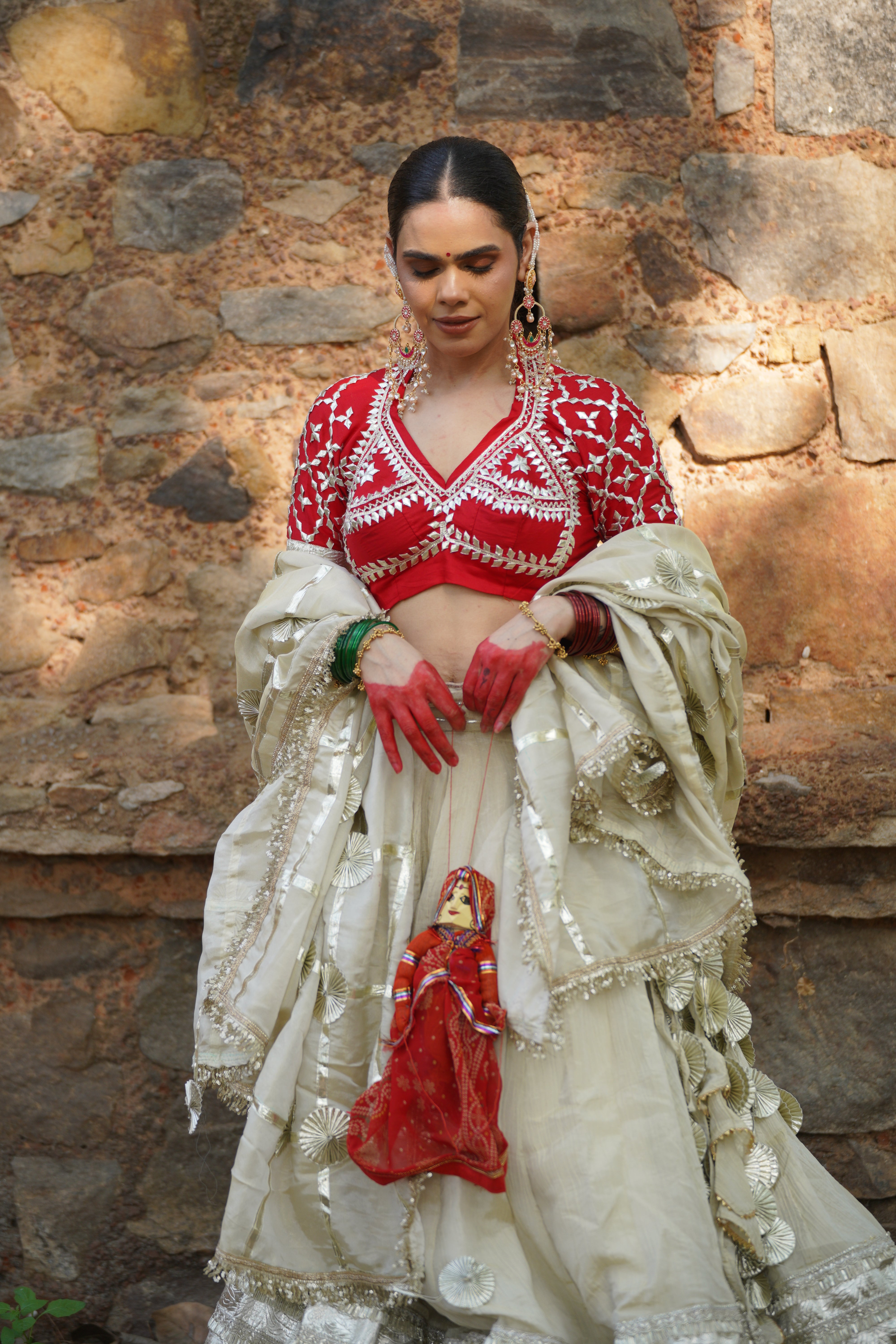 Karigari Luxury Ivory Wedding Lehenga with Fine Embroidery