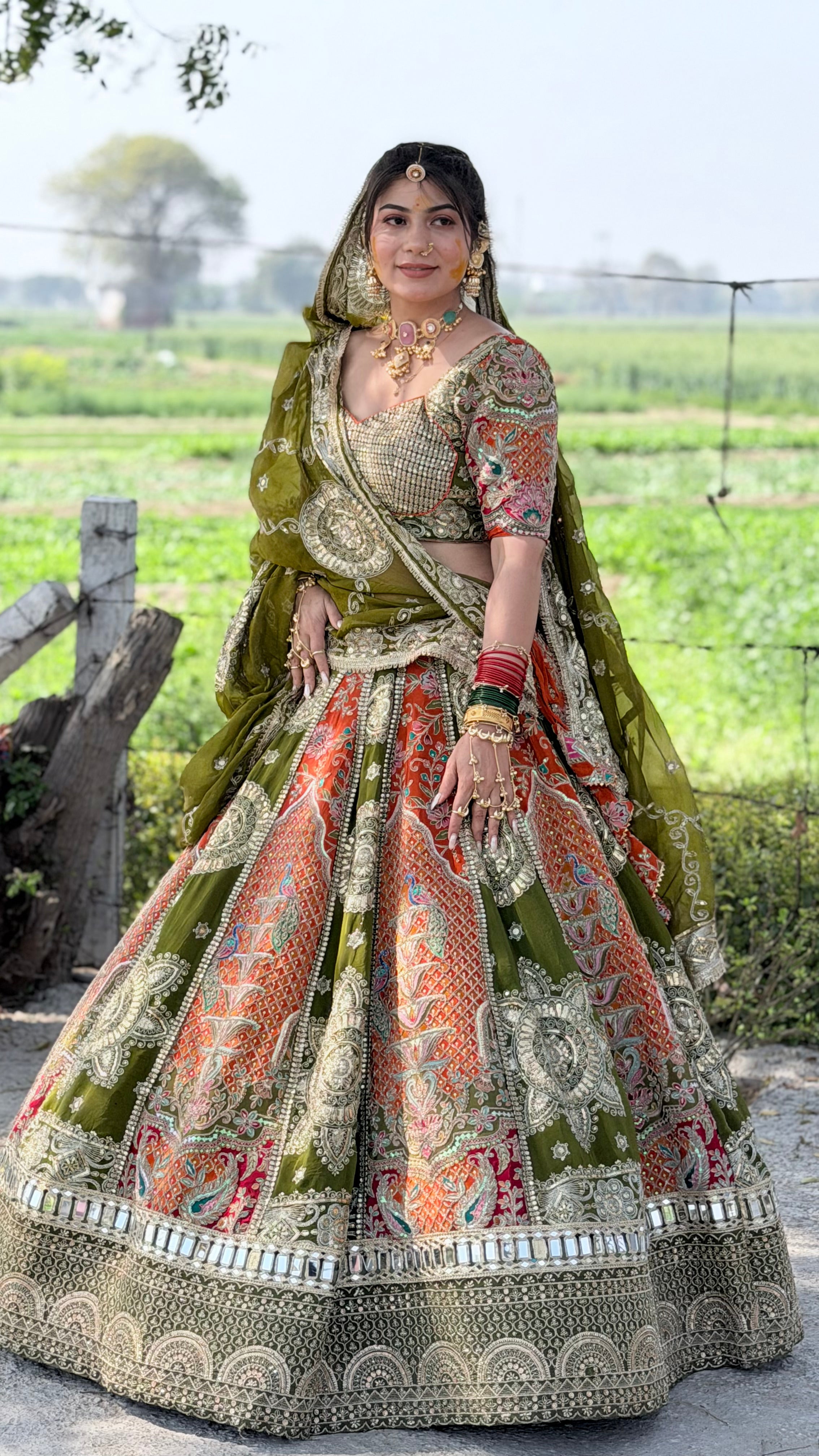 Royal Vintage Lehenga for Wedding & Festive Wear – Radhika Boutique