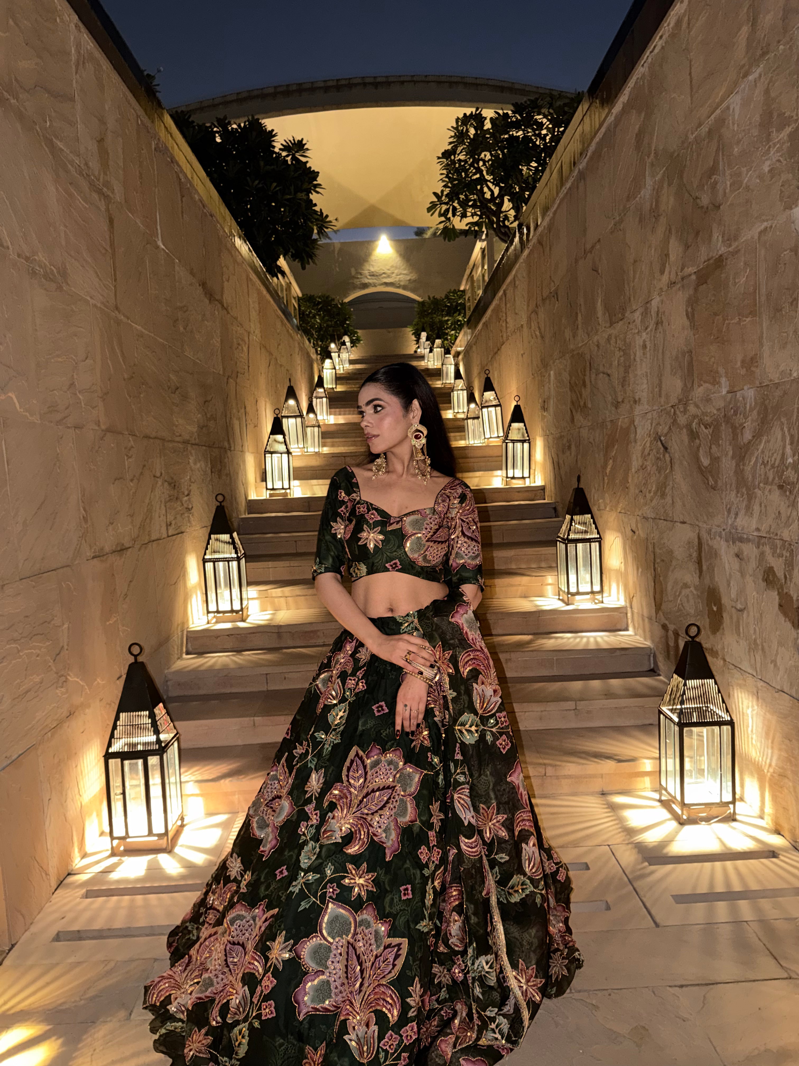 Maharani exclusive Lehenga | Premium Blue Embroidered Bridal & Wedding Wear| Radhika Boutique