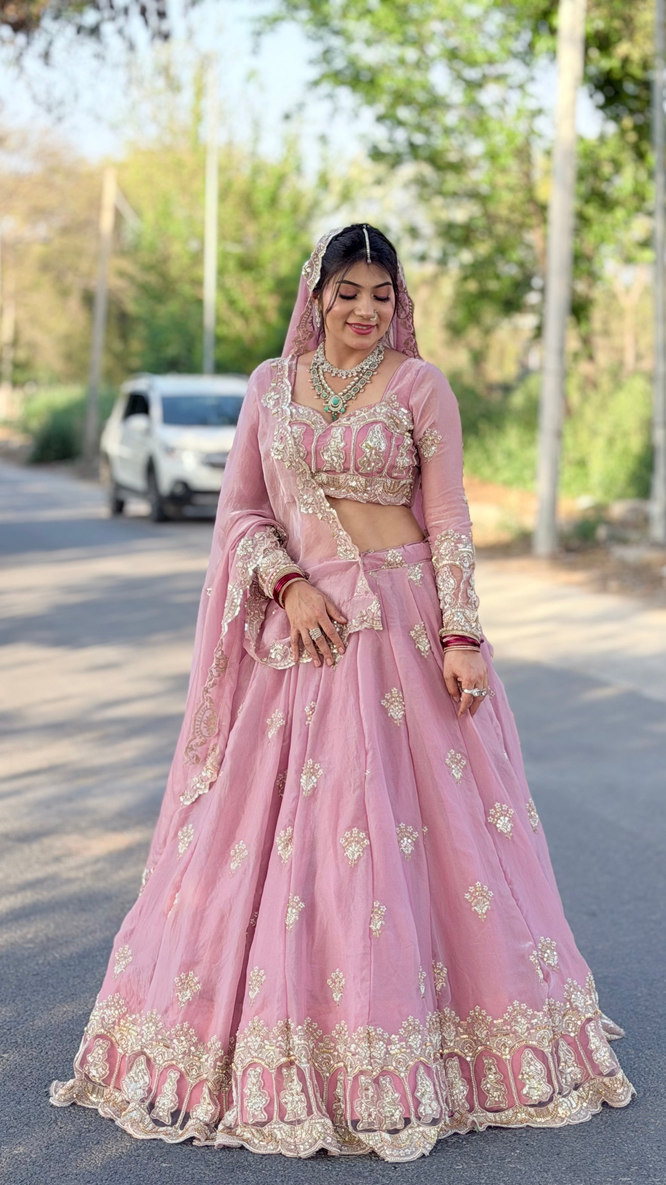 Masakkali Rajputi Poshak & Lehenga – Premium Fabric with Handwork