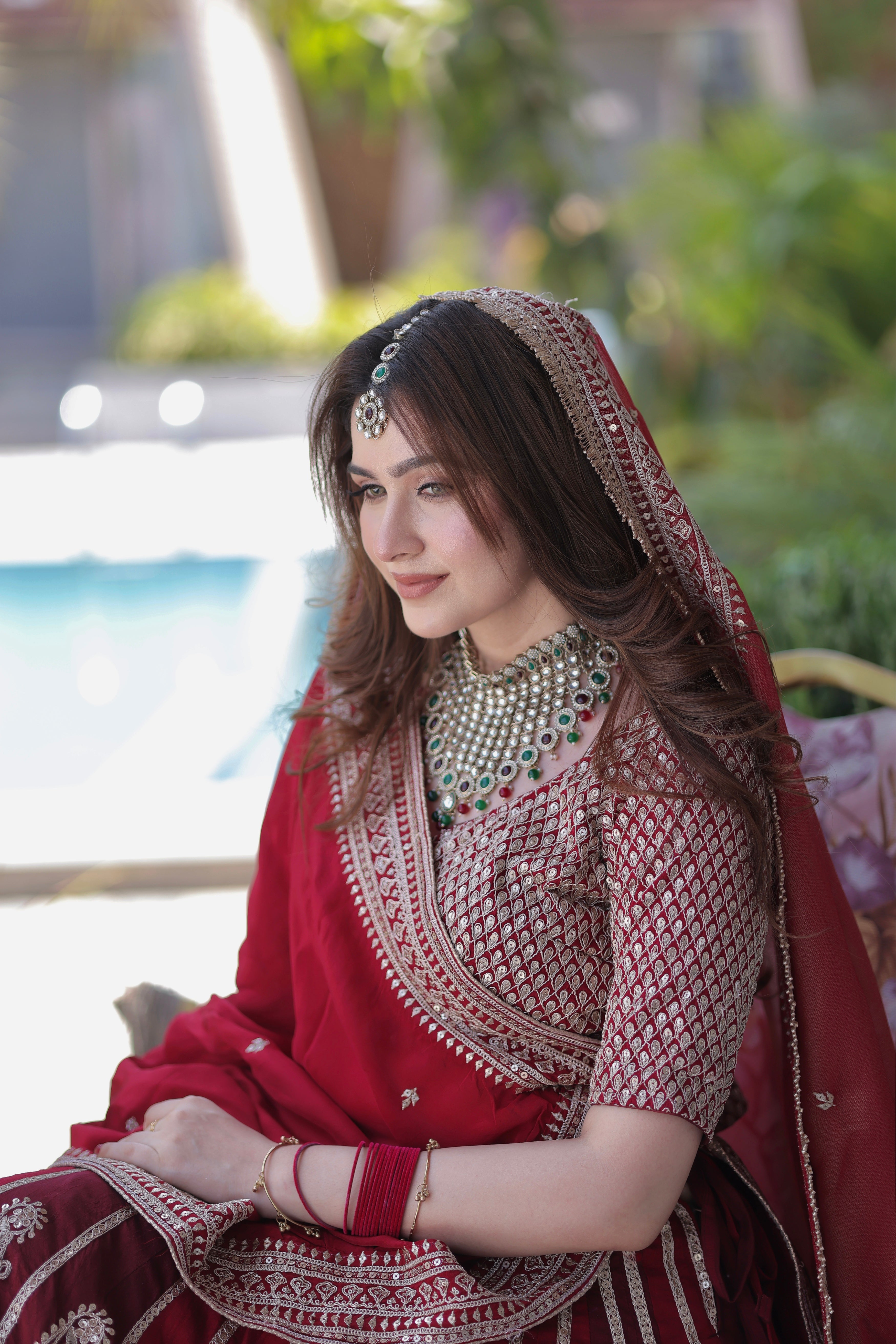 Sabyasachi Red Bridal Lehenga for Women | Heavy Embroidered Designer Wedding Lehenga