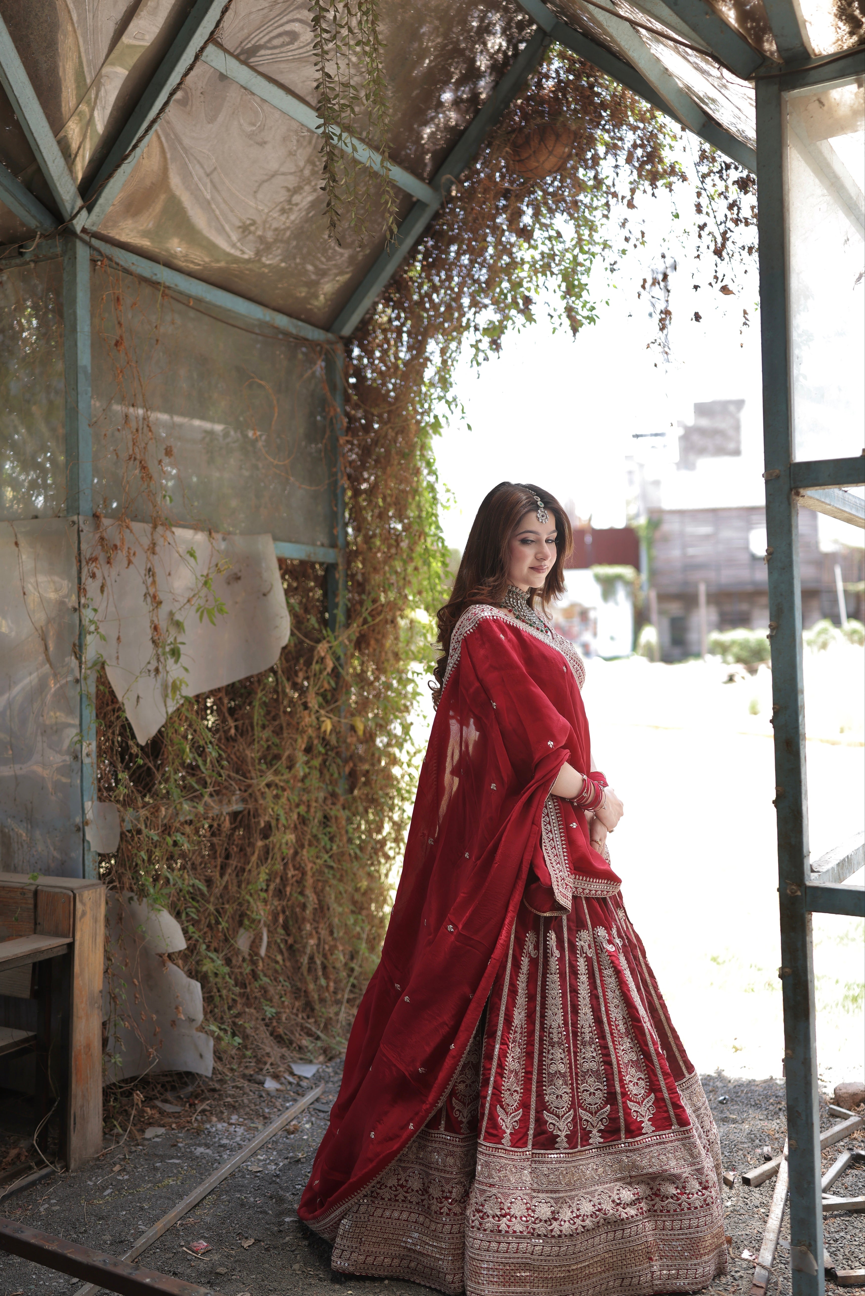 Sabyasachi Red Bridal Lehenga for Women | Heavy Embroidered Designer Wedding Lehenga