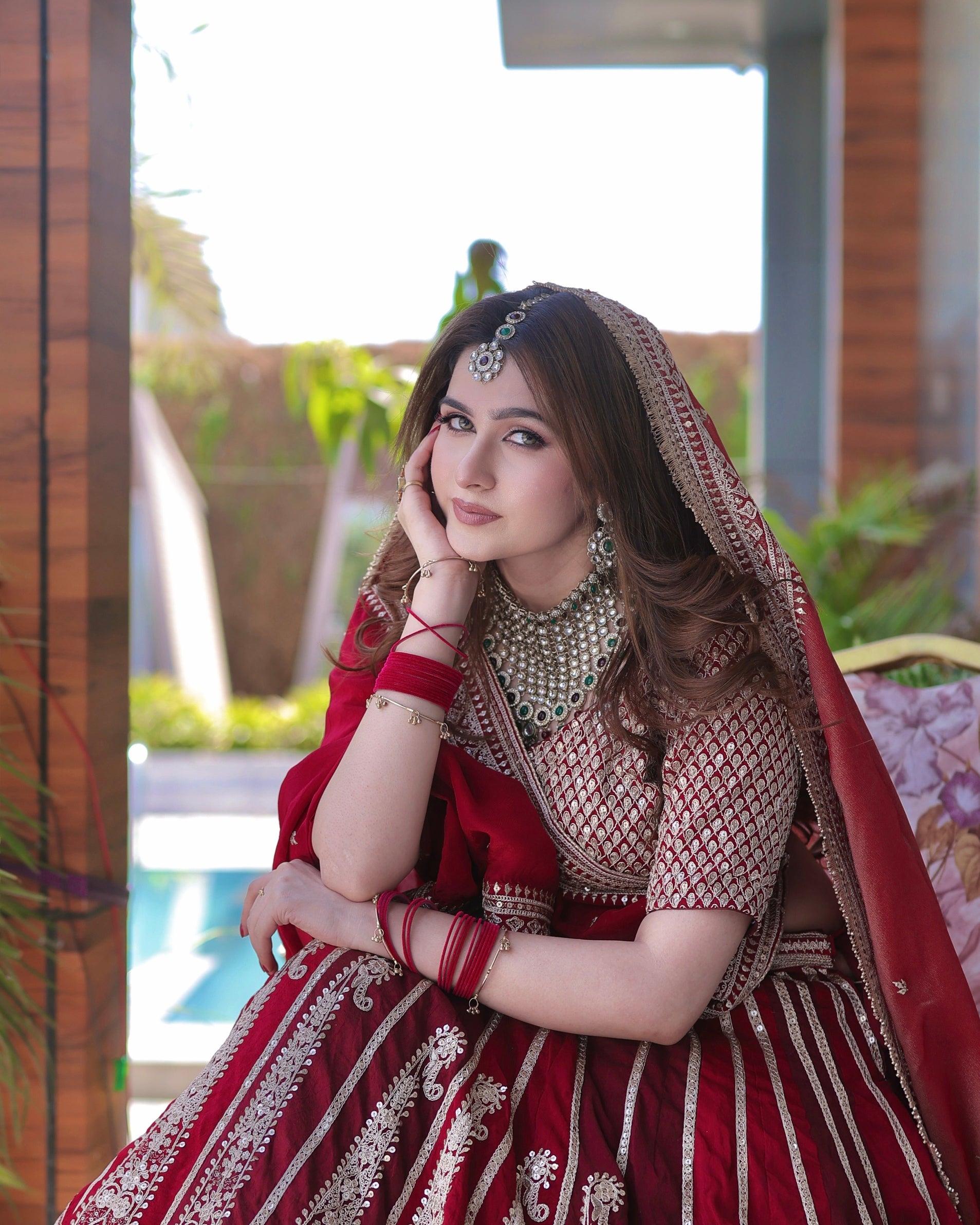Sabyasachi Red Bridal Lehenga for Women | Heavy Embroidered Designer Wedding Lehenga