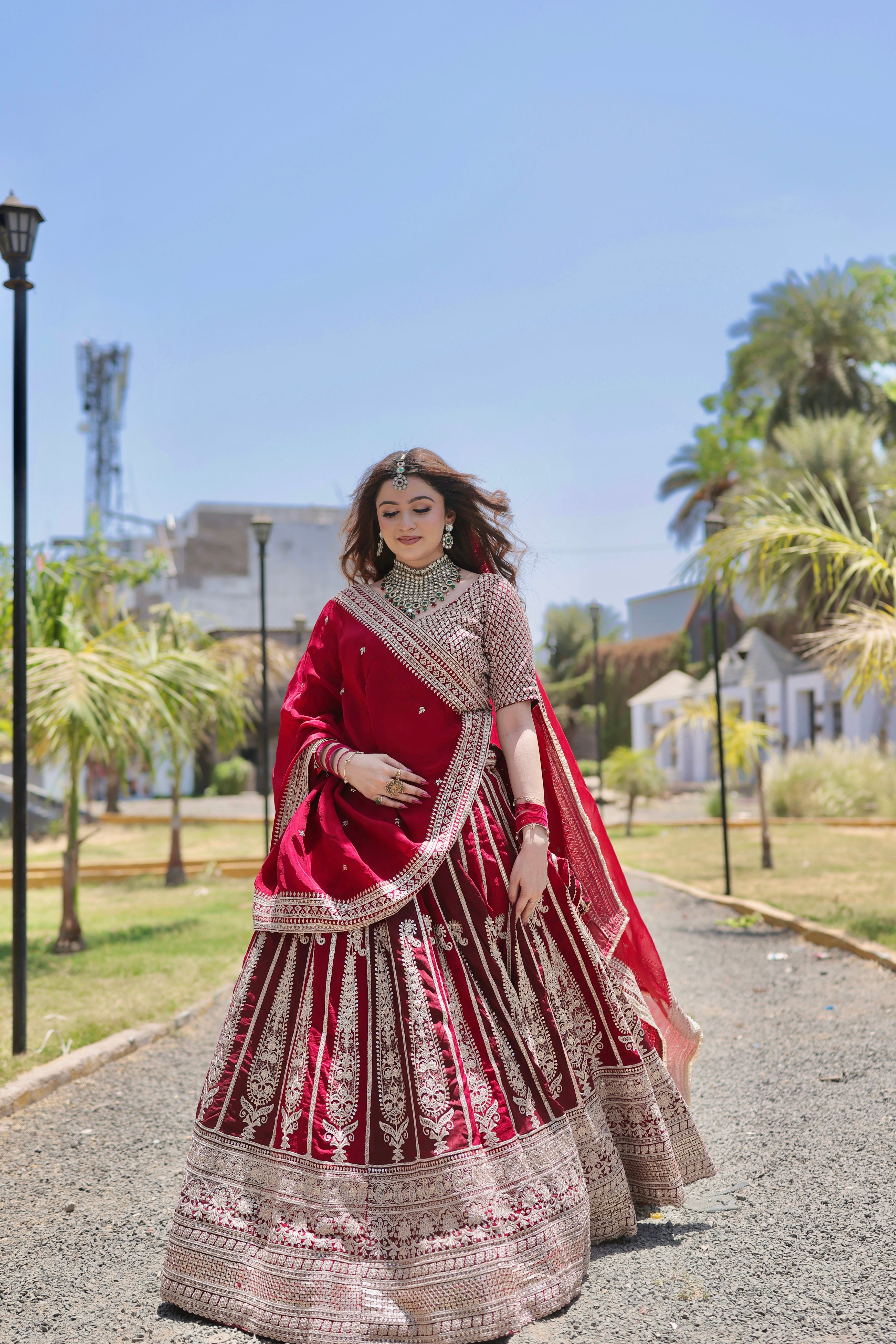 Sabyasachi Red Bridal Lehenga for Women | Heavy Embroidered Designer Wedding Lehenga