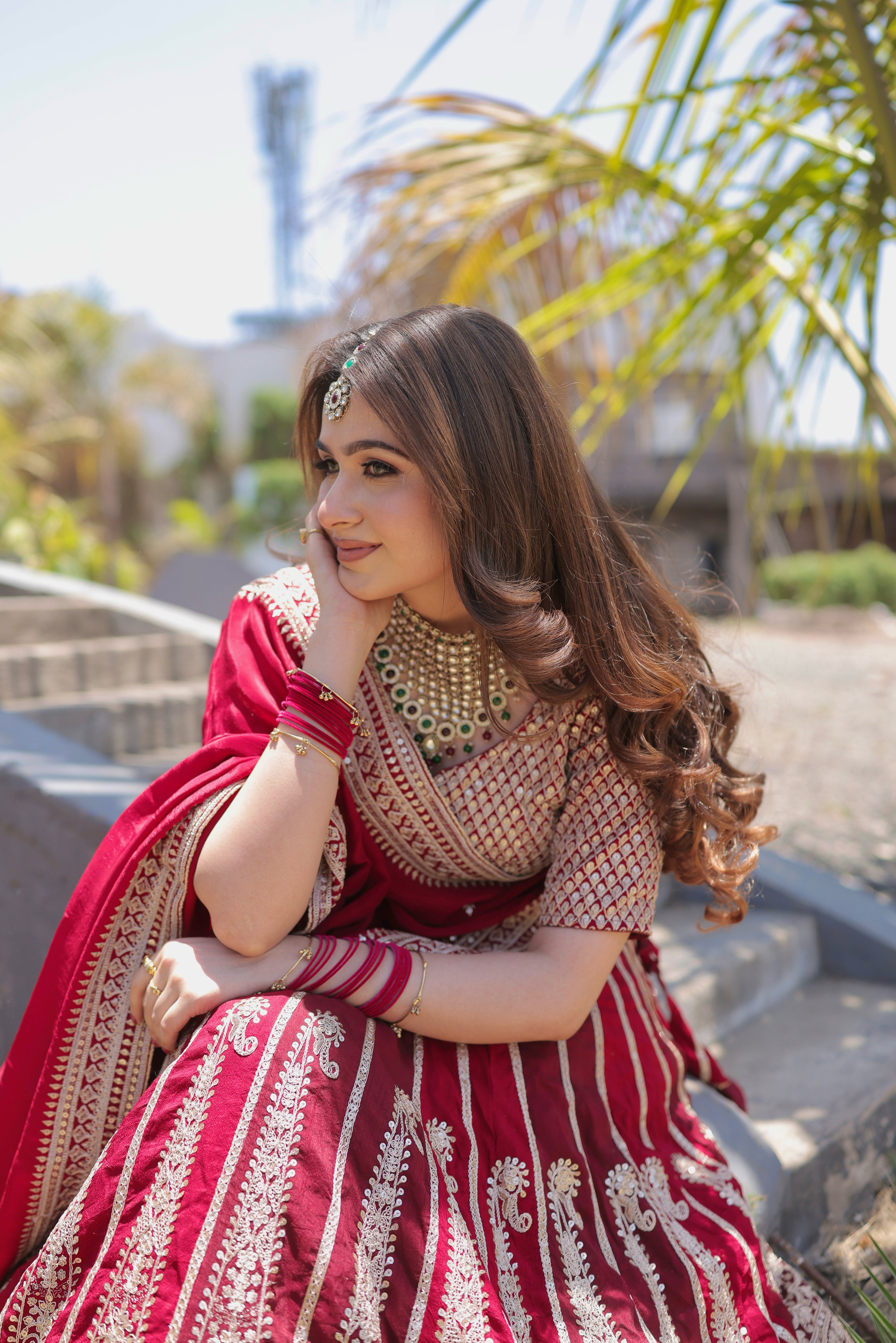 Sabyasachi Red Bridal Lehenga for Women | Heavy Embroidered Designer Wedding Lehenga