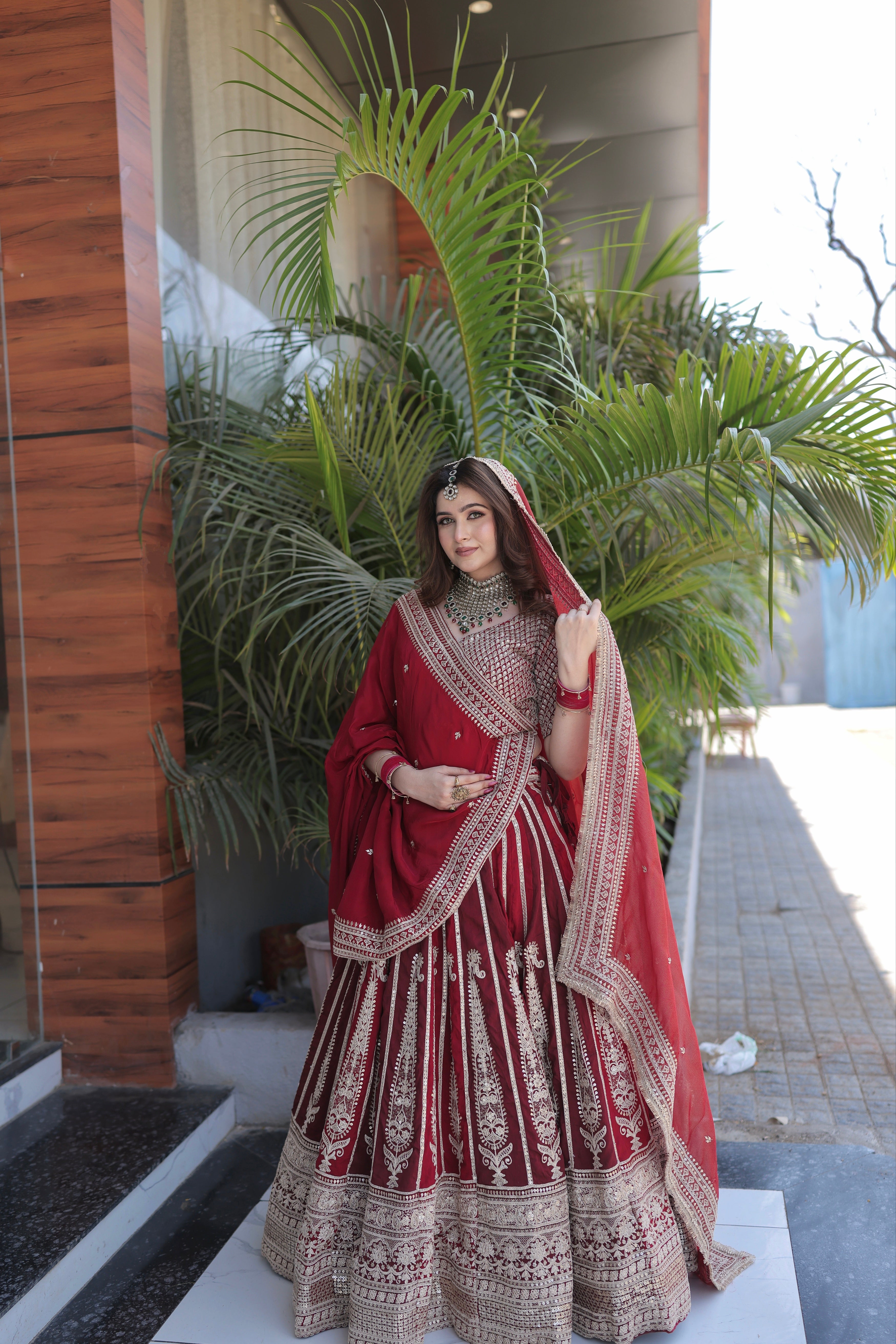 Sabyasachi Red Bridal Lehenga for Women | Heavy Embroidered Designer Wedding Lehenga