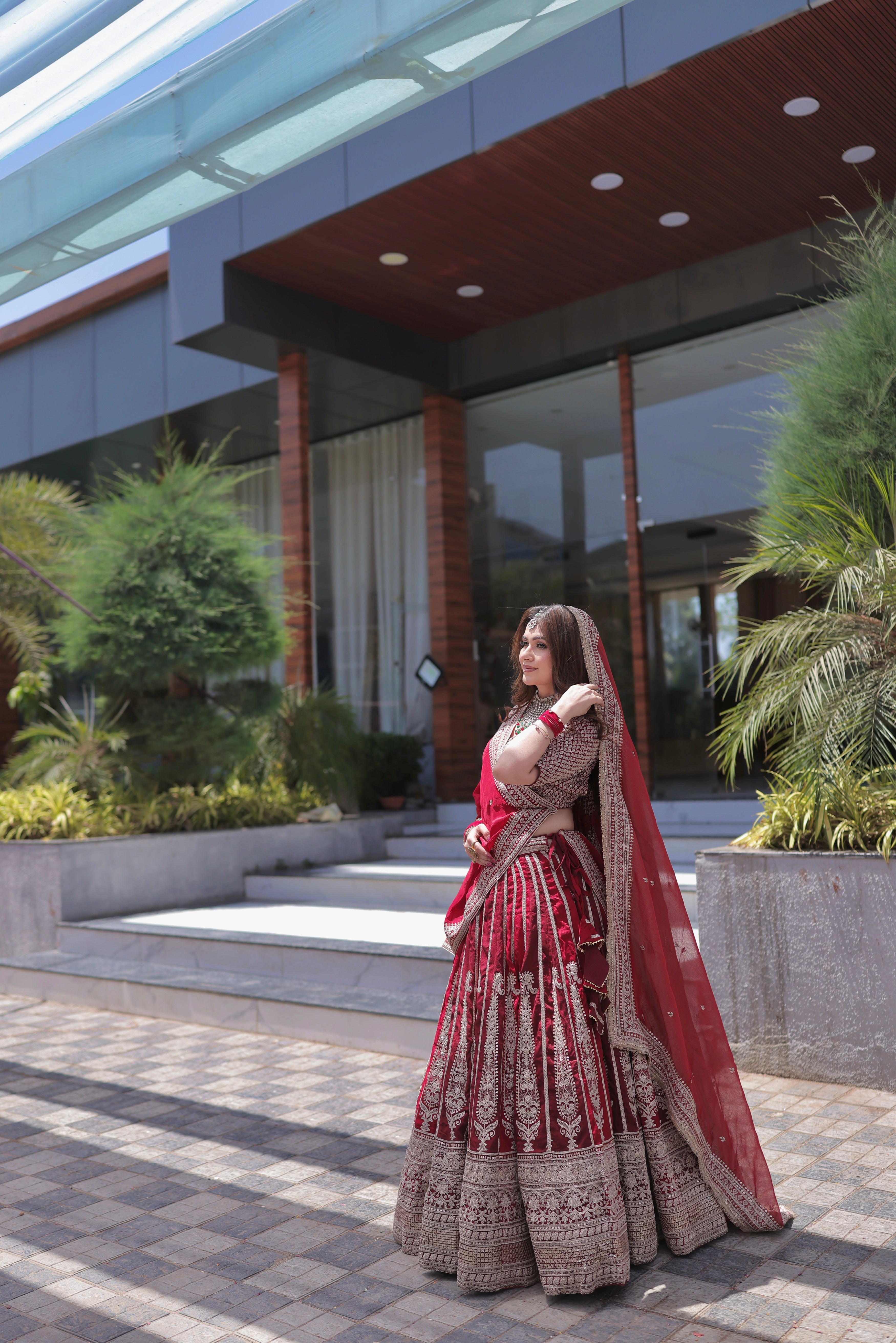 Sabyasachi Red Bridal Lehenga for Women | Heavy Embroidered Designer Wedding Lehenga