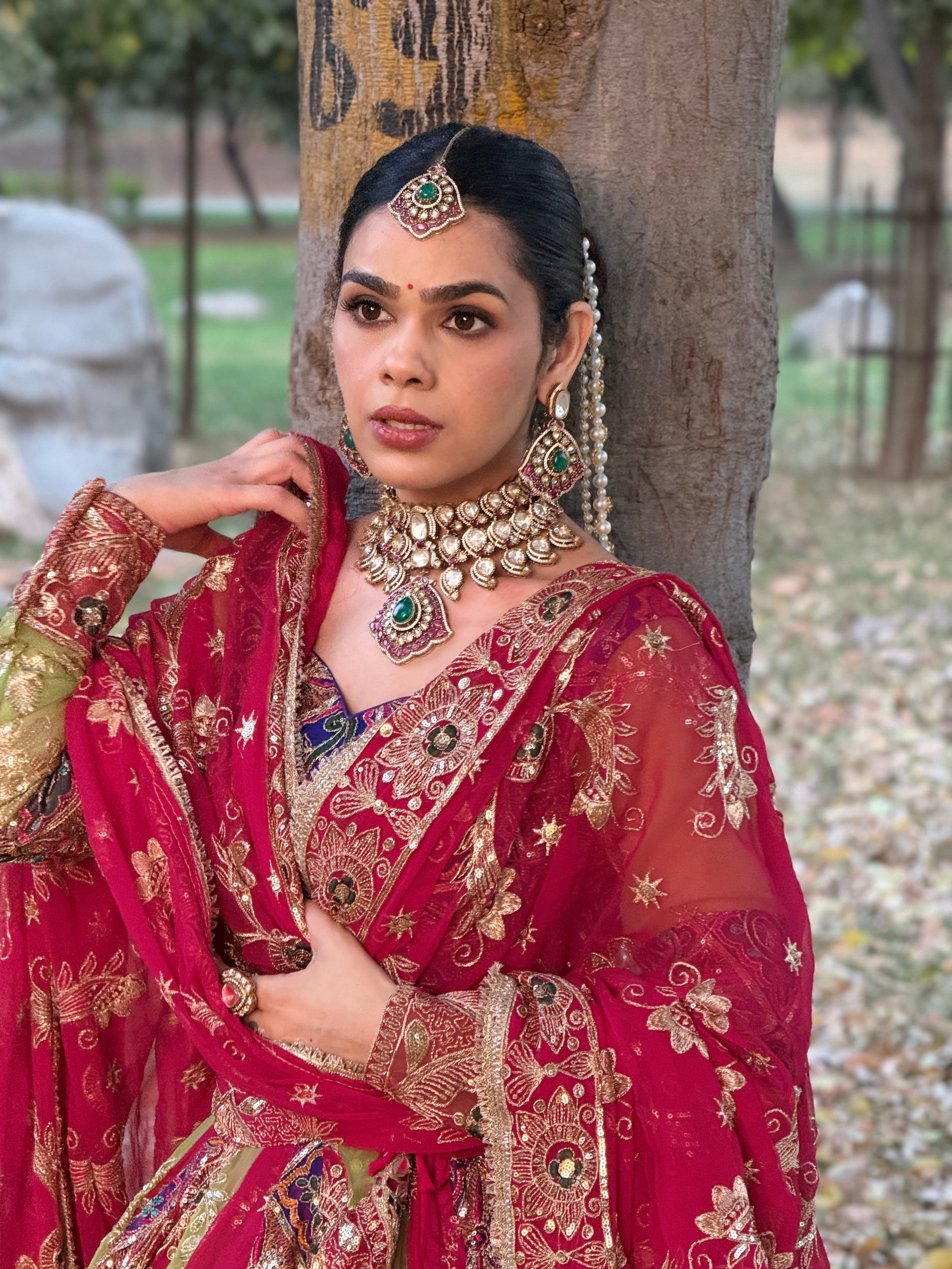 Noor-E-Rajvada Designer Lehenga – Premium Fabric with Traditional Rajwadi Design