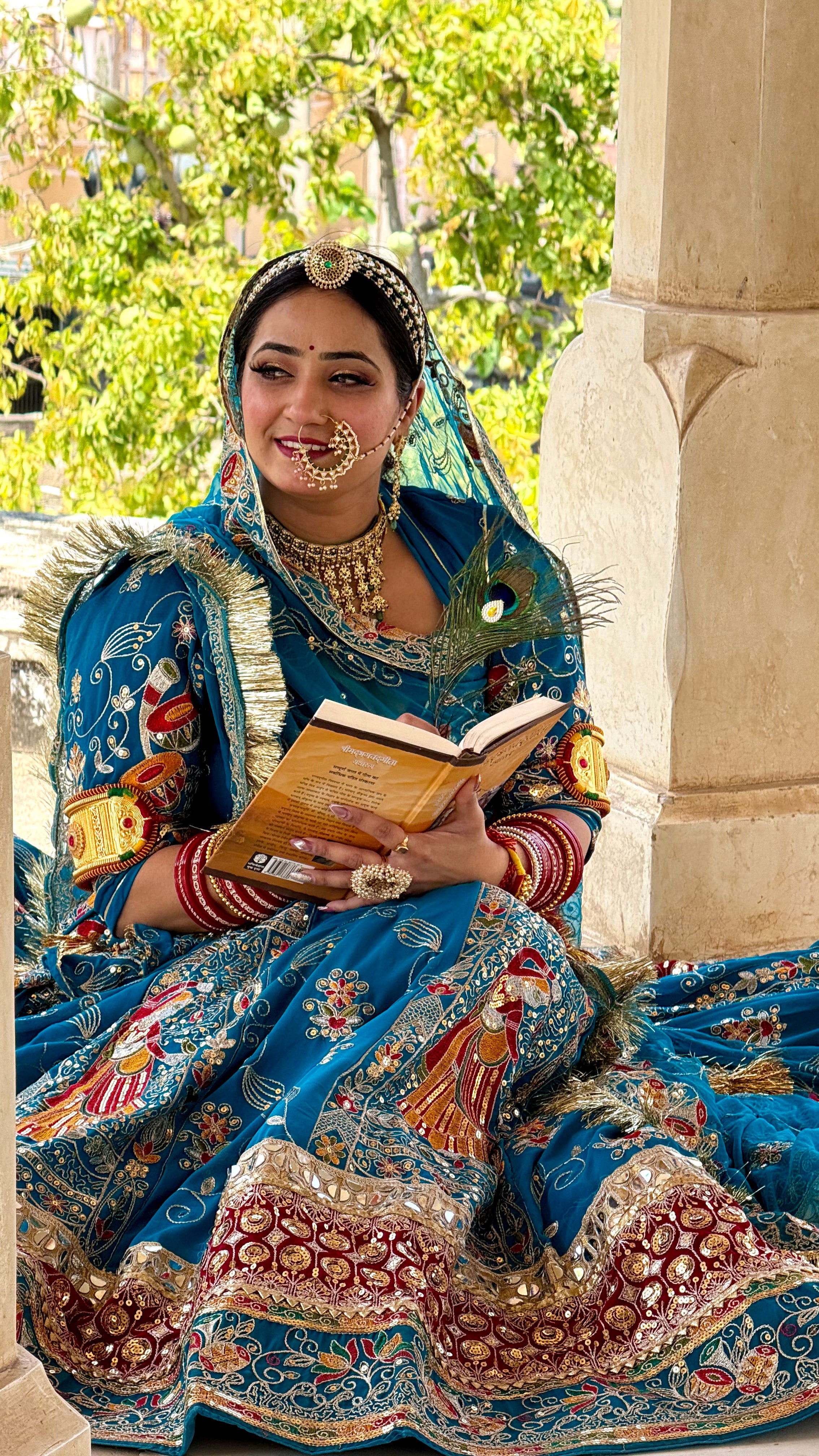 Bindani Rajputi Dress | Vintage Lehenga with Full Gher & Heavy Can-Can