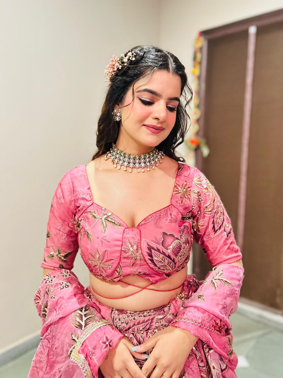 Mahajan Exclusive Designer Pink Lehenga | Premium Heavy Handwork | Radhika Boutique