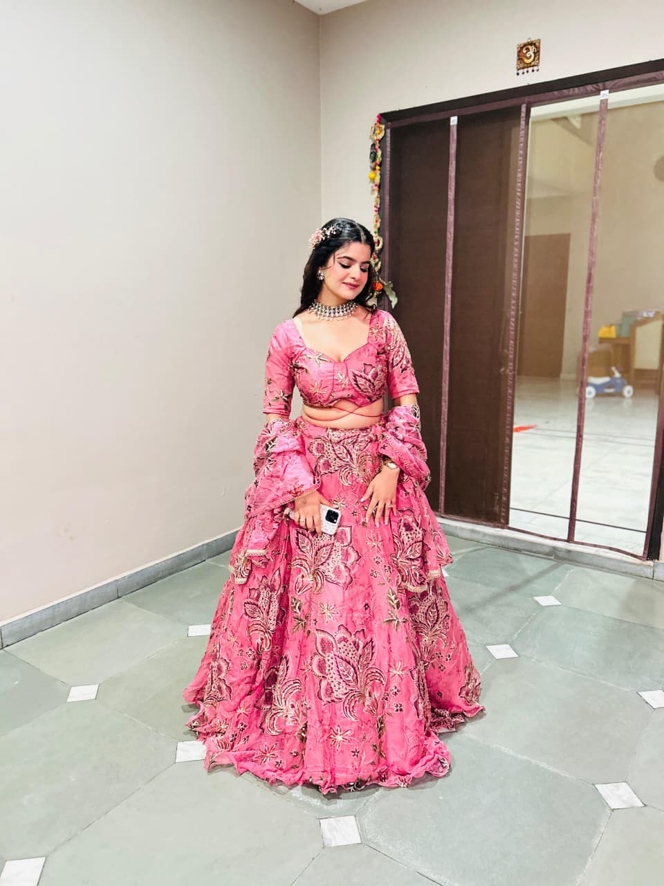 Mahajan Exclusive Designer Pink Lehenga | Premium Heavy Handwork | Radhika Boutique