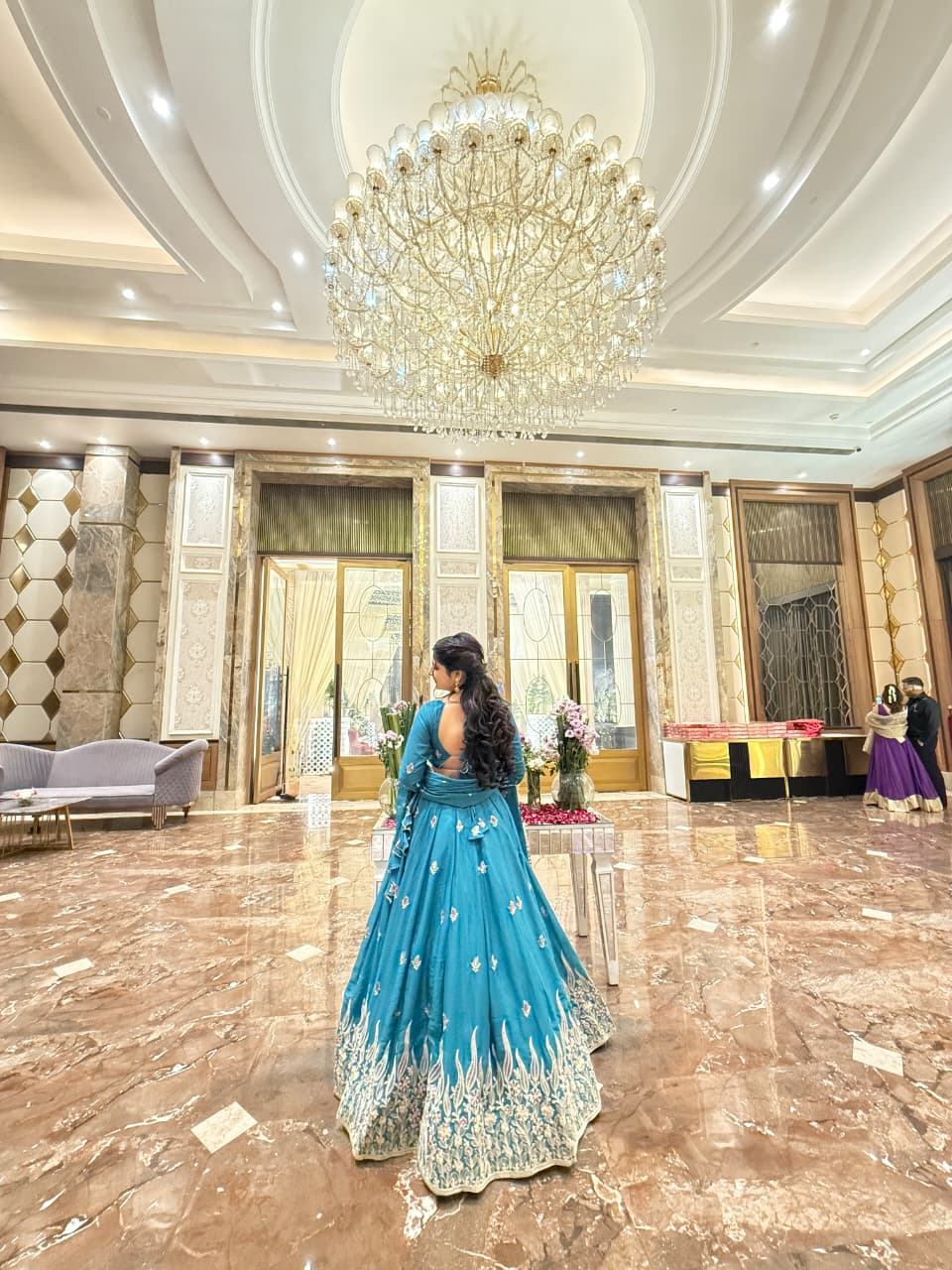 Morni Legega Teal Embroidered Lehenga | Premium Wedding & Festive Wear| Radhika Boutique