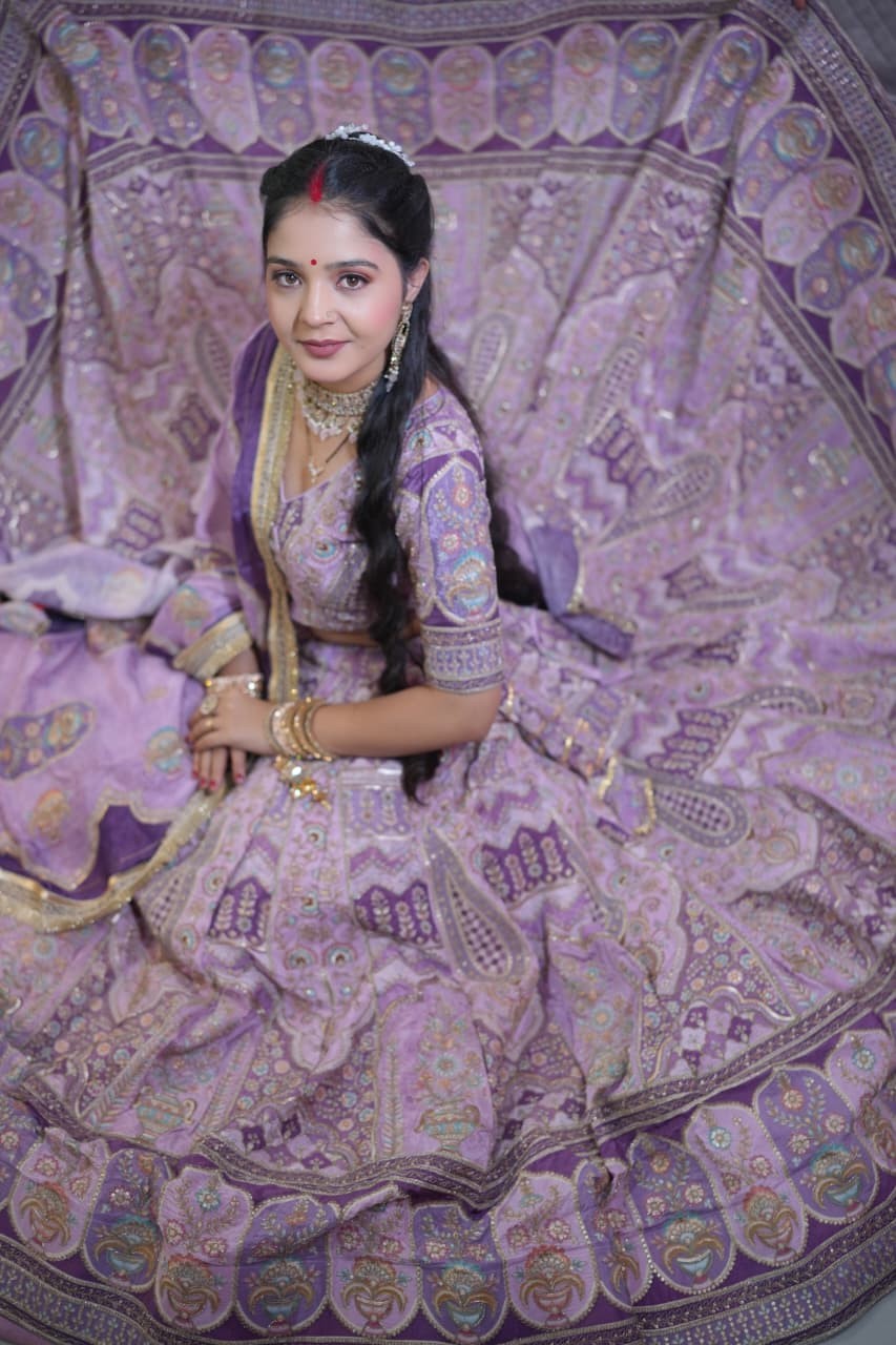 Elegant Purple Lehenga Look | Traditional Indian Ethnic Wear |Radhika Boutique