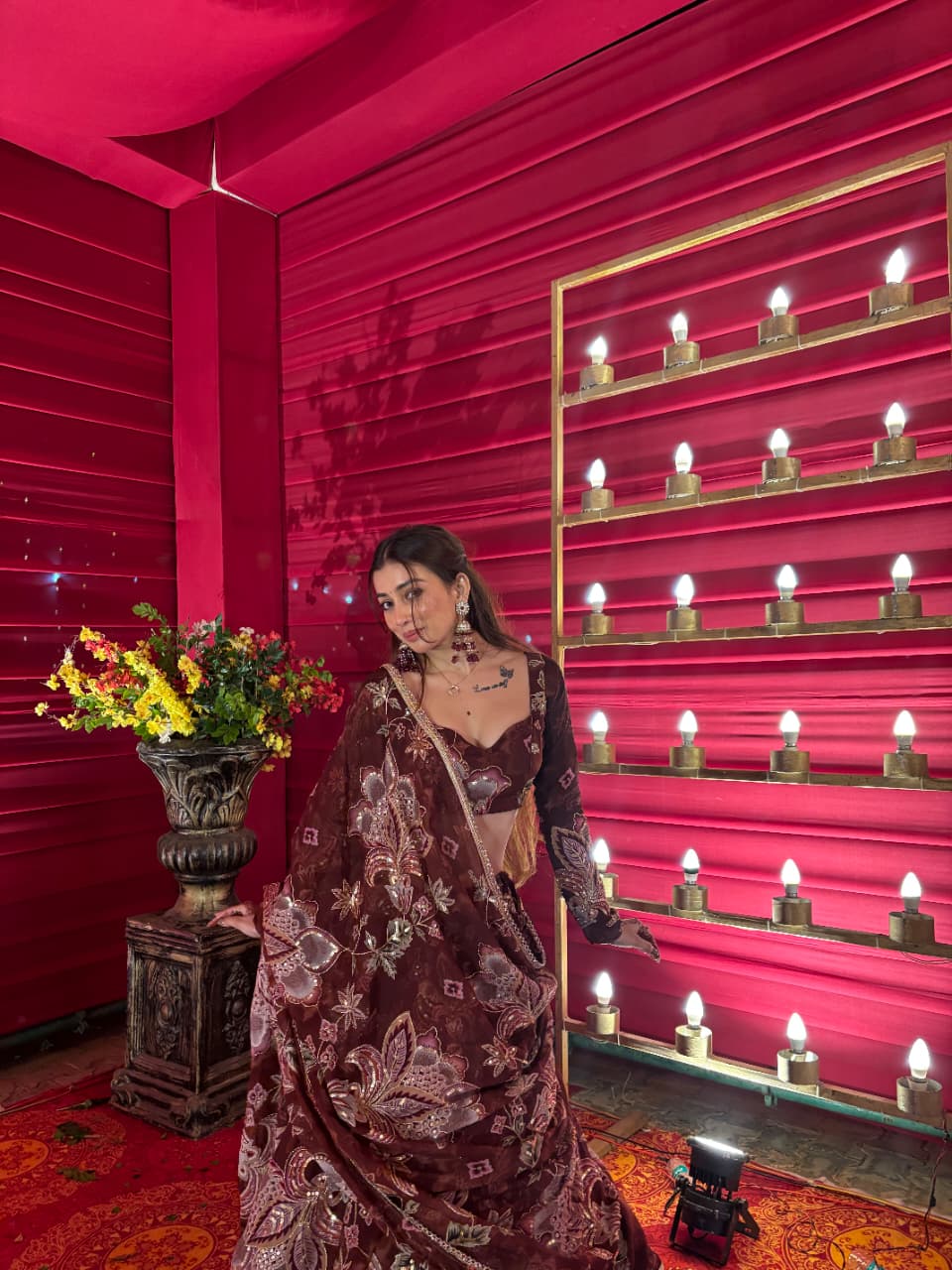 Designer Maroon Embroidered Lehenga | Premium Wedding & Festive Wear Collection| Radhika Boutique