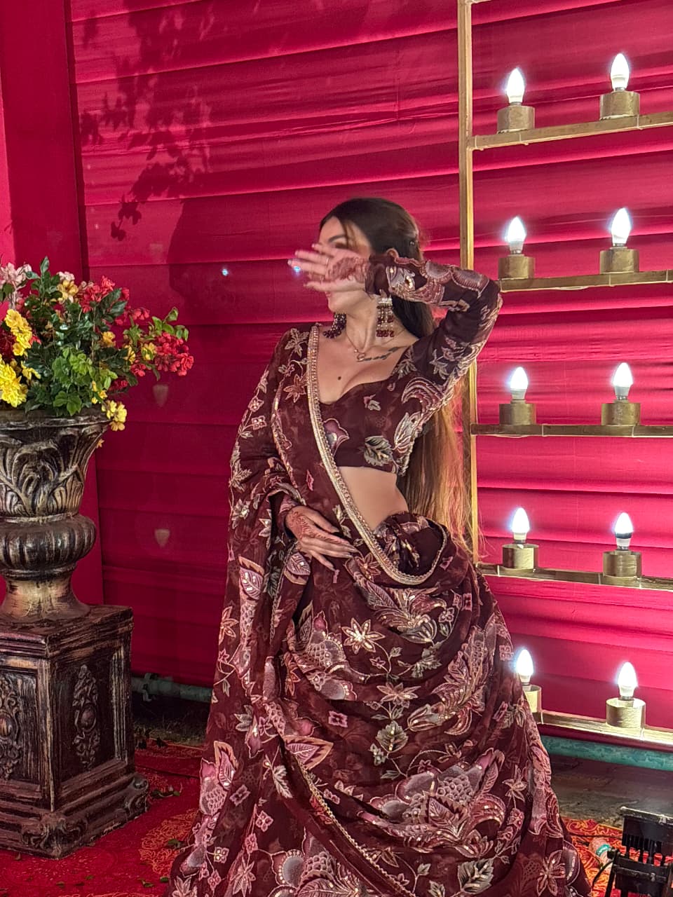 Designer Maroon Embroidered Lehenga | Premium Wedding & Festive Wear Collection| Radhika Boutique