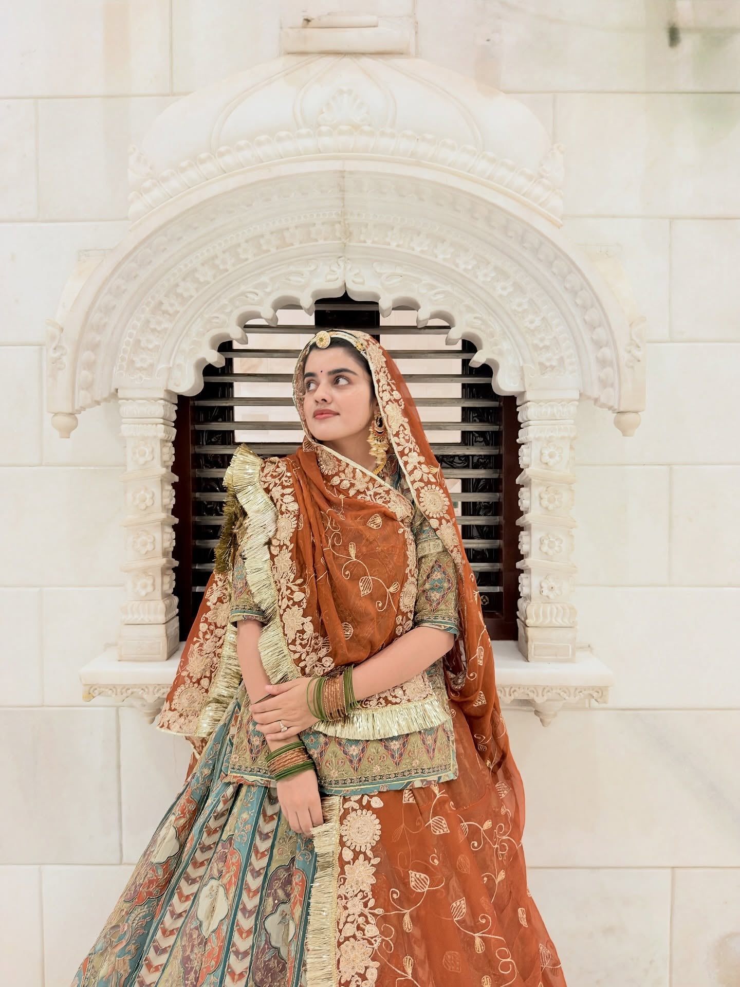 ghoomar Rajputi Poshak Lehenga – Traditional Printed Designer Wedding Wear