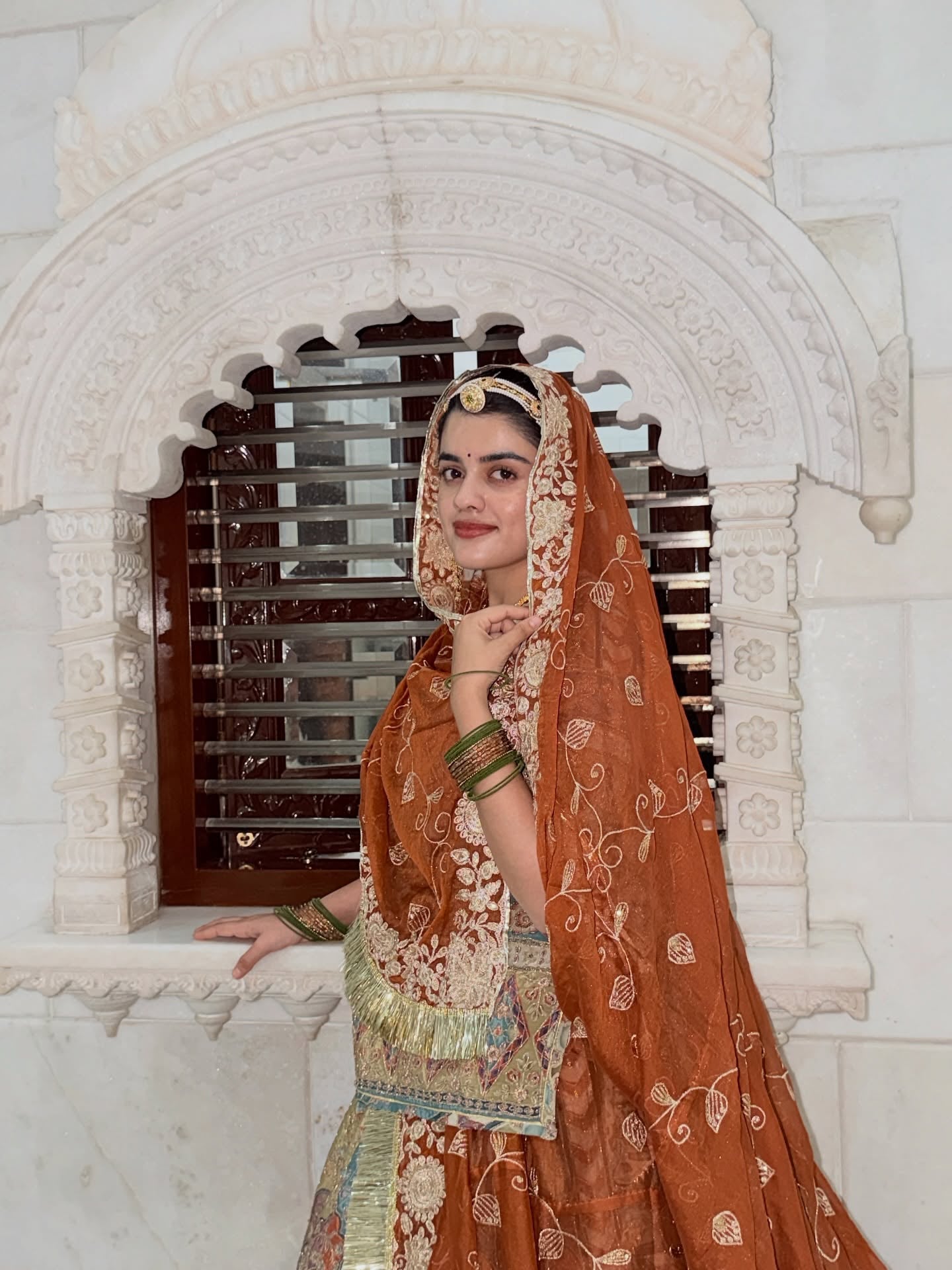 ghoomar Rajputi Poshak Lehenga – Traditional Printed Designer Wedding Wear