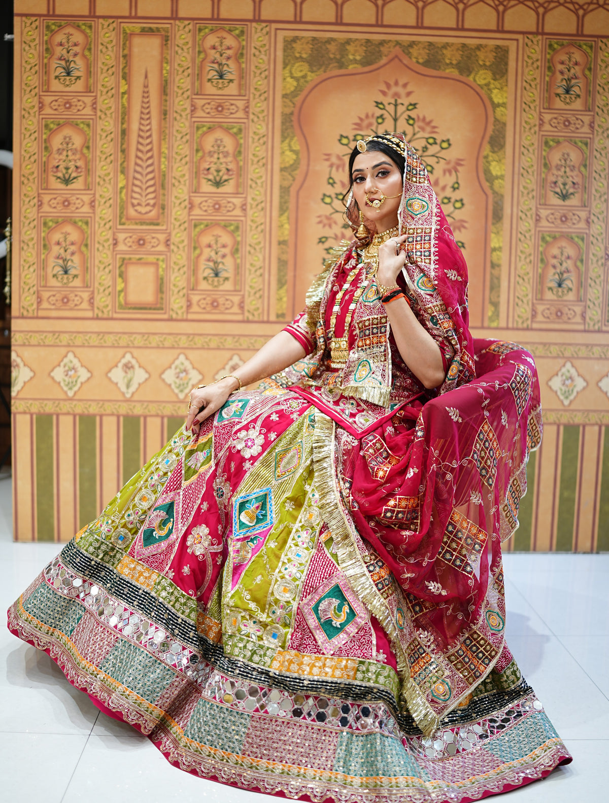 Red Bridal Handwork Lehenga with Dupatta | Designer Wedding Wear