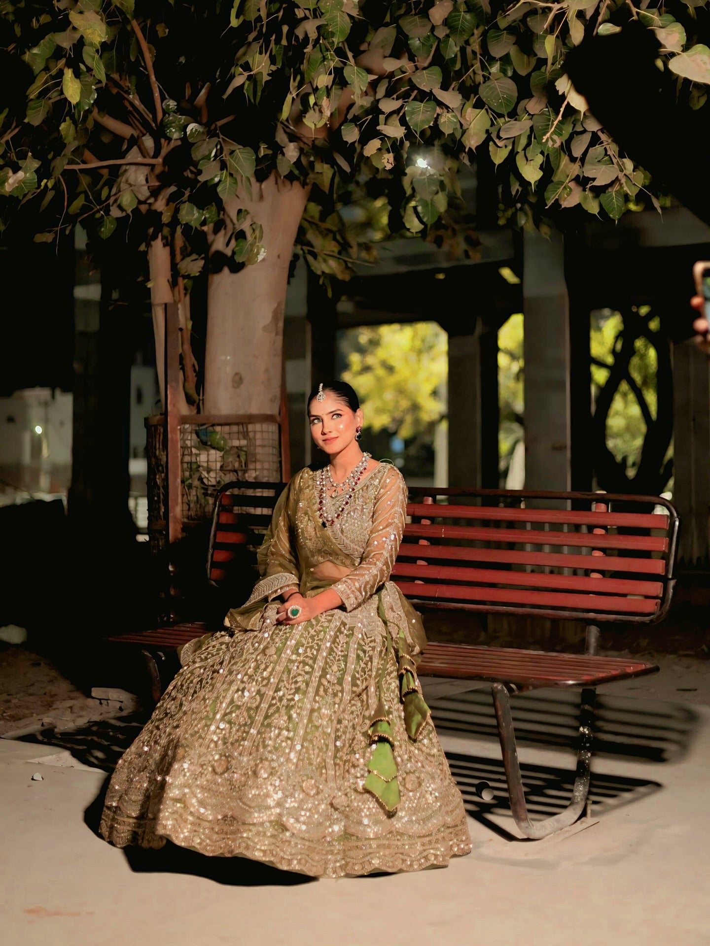 Olive Green Heavy Embroidered Bridal Lehenga | Wedding & Festive Wear