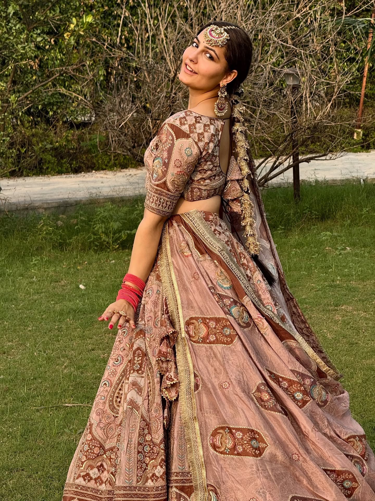 Designer Pastel Pink  Lehenga | Heavy Embroidery Work | Radhika Boutique