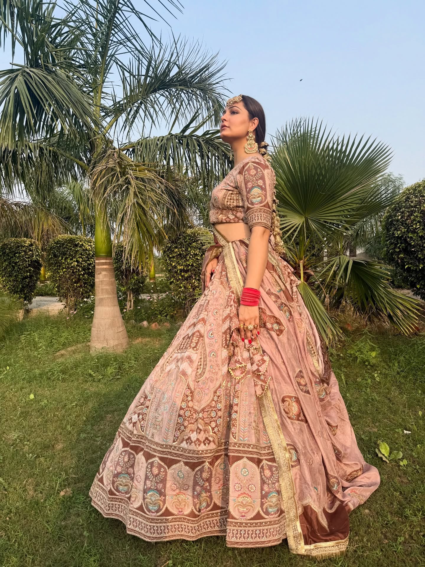 Designer Pastel Pink  Lehenga | Heavy Embroidery Work | Radhika Boutique