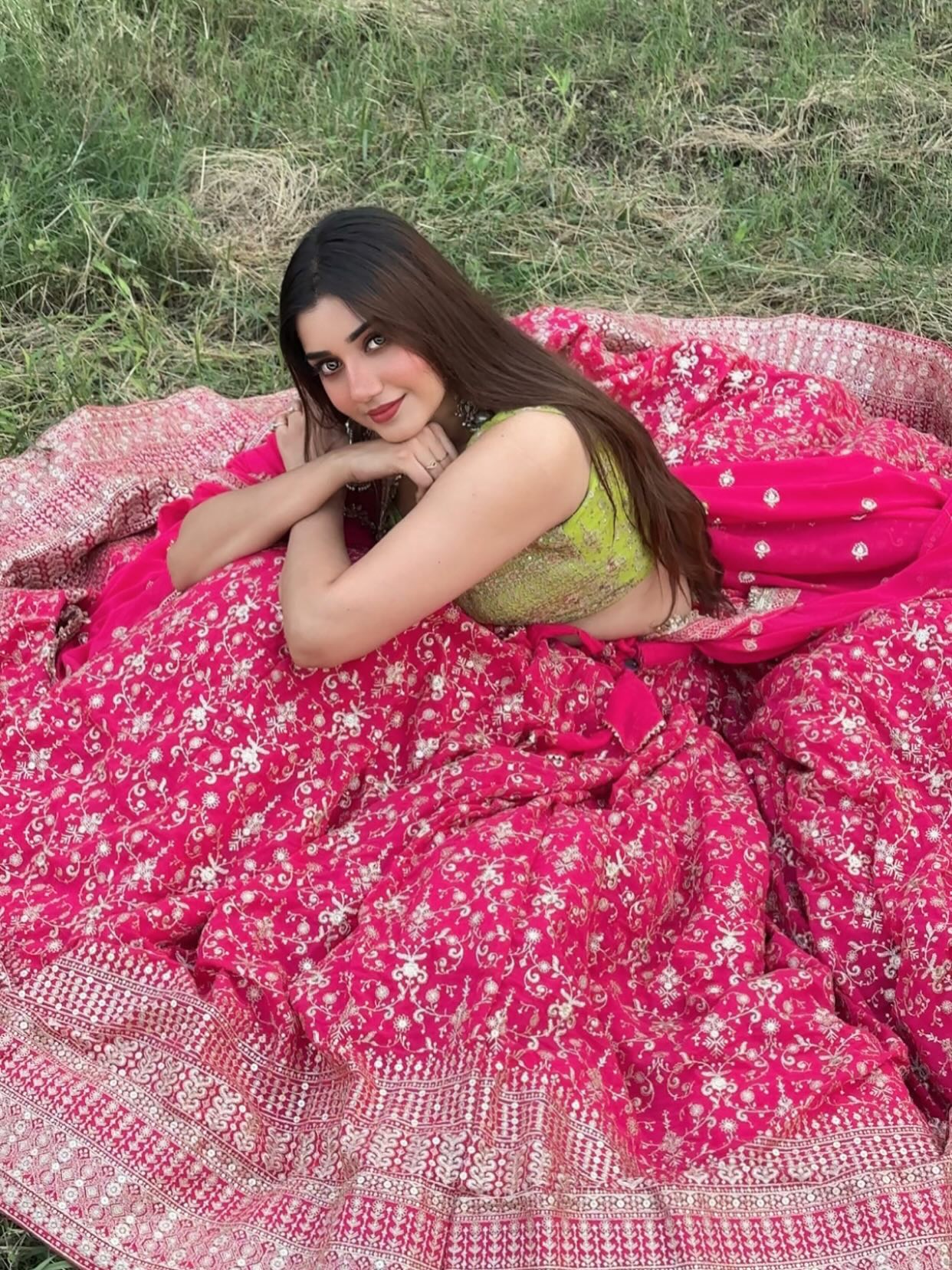 Floral Embroidered Pink Lehenga | Premium Festive Wear | Radhika Boutique