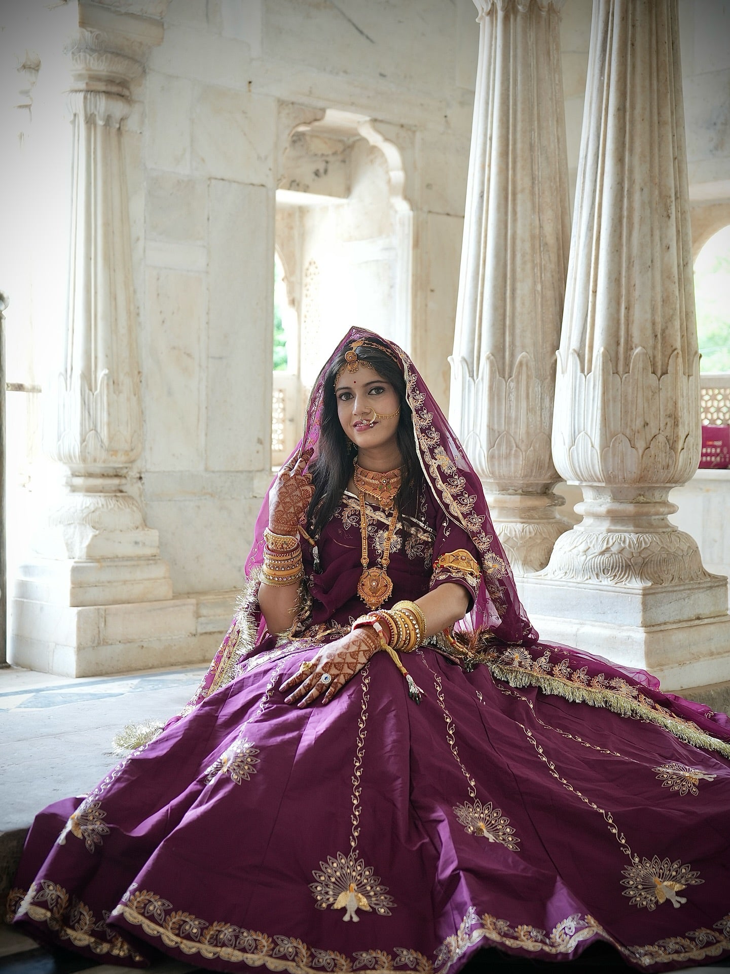 Royal Maroon  Lehenga | Heavy Embroidery Work |Radhika Boutique