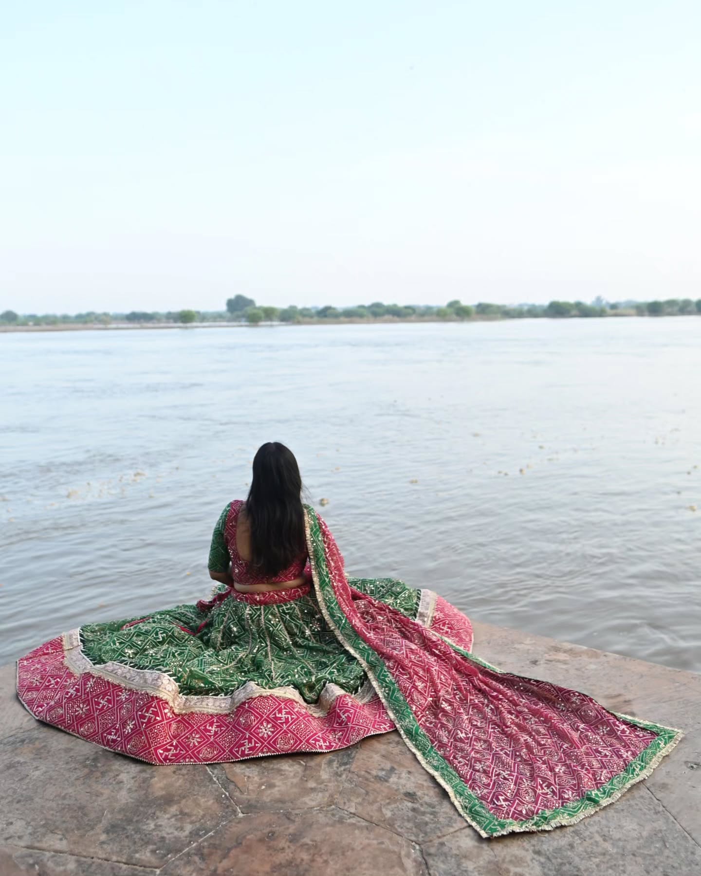 Green & Pink Heavy Embroidered Lehenga |  Festive Wear | Radhika Boutique