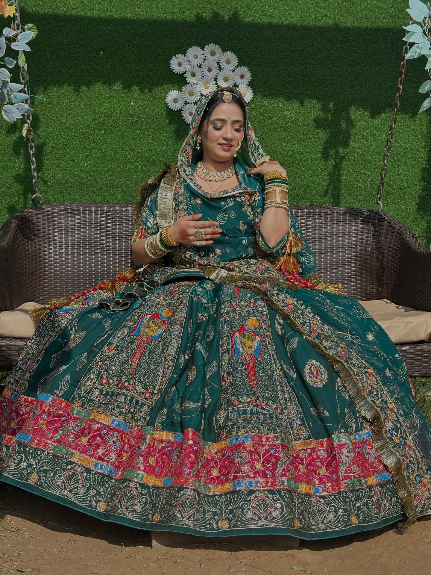 Gajkesri Poshak Set with Kanchli | Bridal Wedding Wear