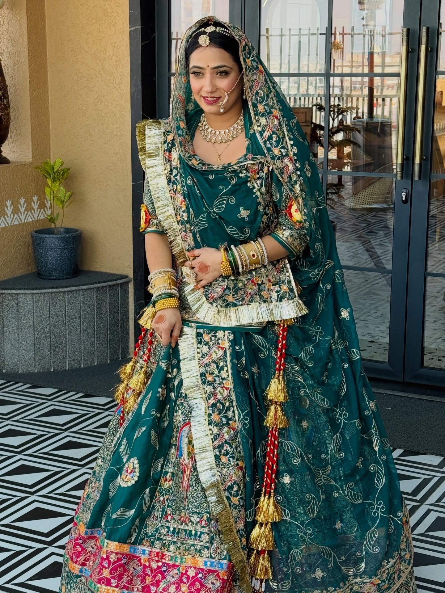 Gajkesri Poshak Set with Kanchli | Bridal Wedding Wear