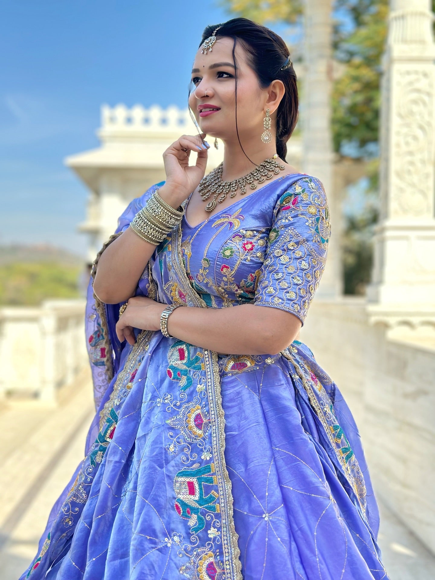 Mohini designer Lehenga | Premium Blue Embroidered Bridal & Wedding Wear| Radhika Boutique