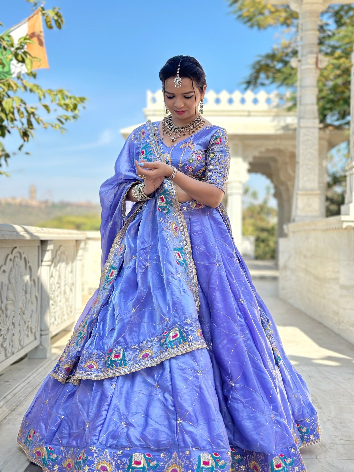 Mohini designer Lehenga | Premium Blue Embroidered Bridal & Wedding Wear| Radhika Boutique