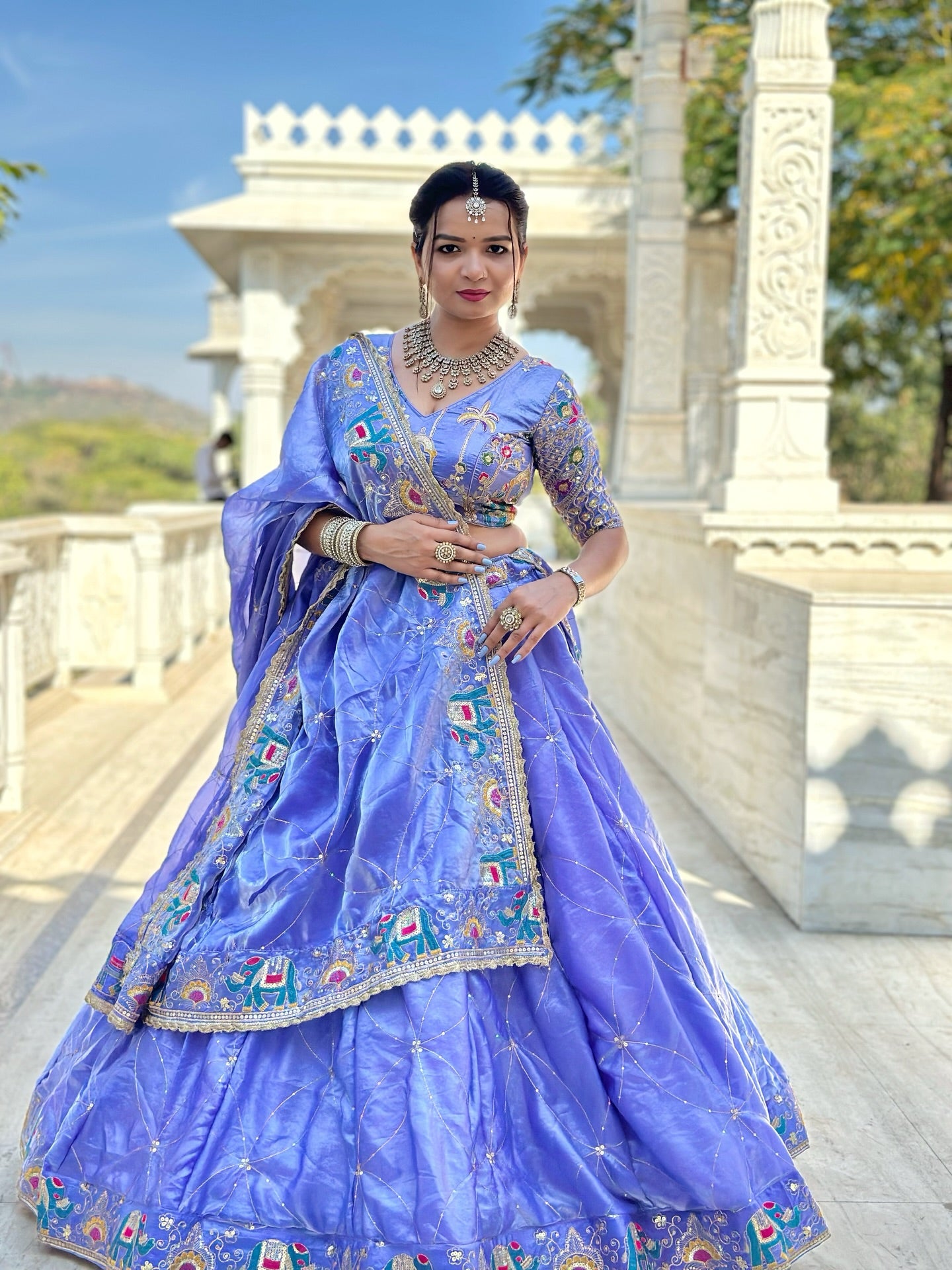 Mohini designer Lehenga | Premium Blue Embroidered Bridal & Wedding Wear| Radhika Boutique