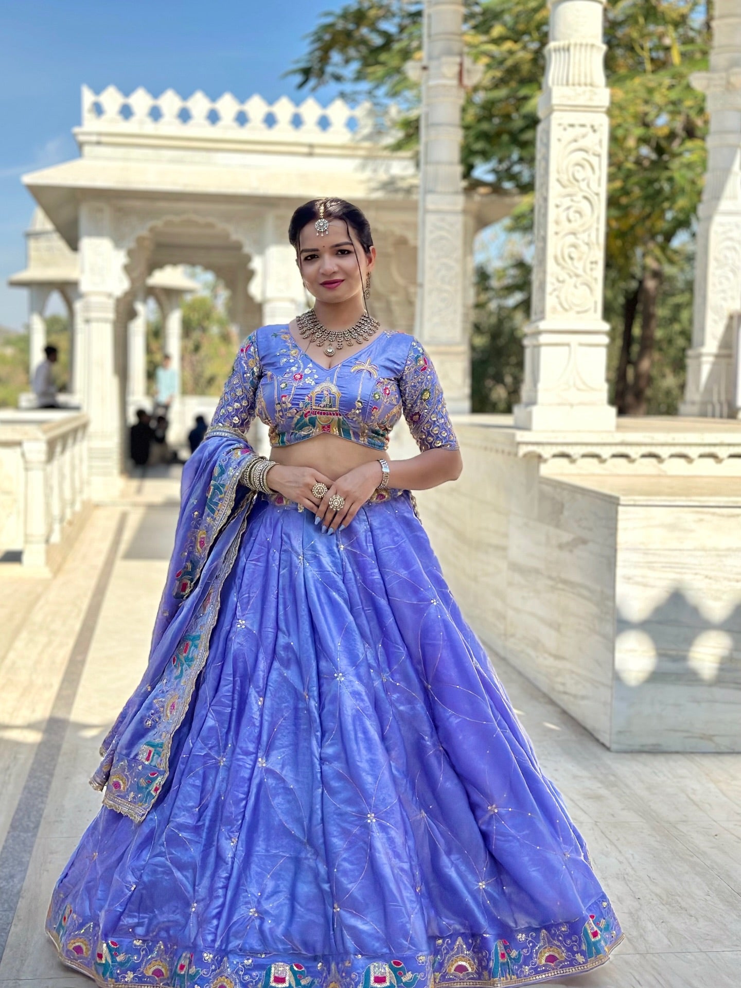 Mohini designer Lehenga | Premium Blue Embroidered Bridal & Wedding Wear| Radhika Boutique