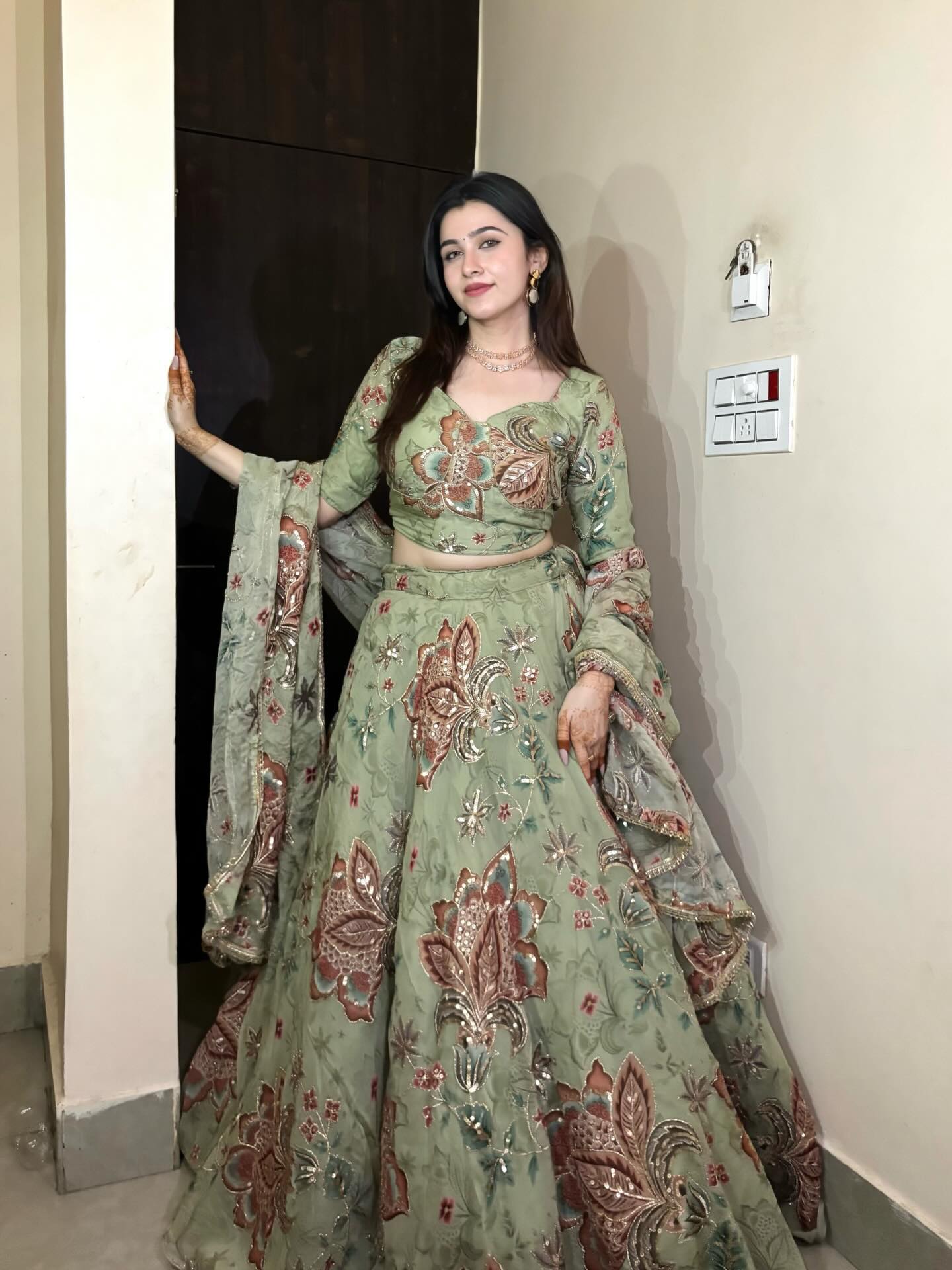 Maharani exclusive Lehenga | Premium green Embroidered | Radhika Boutique