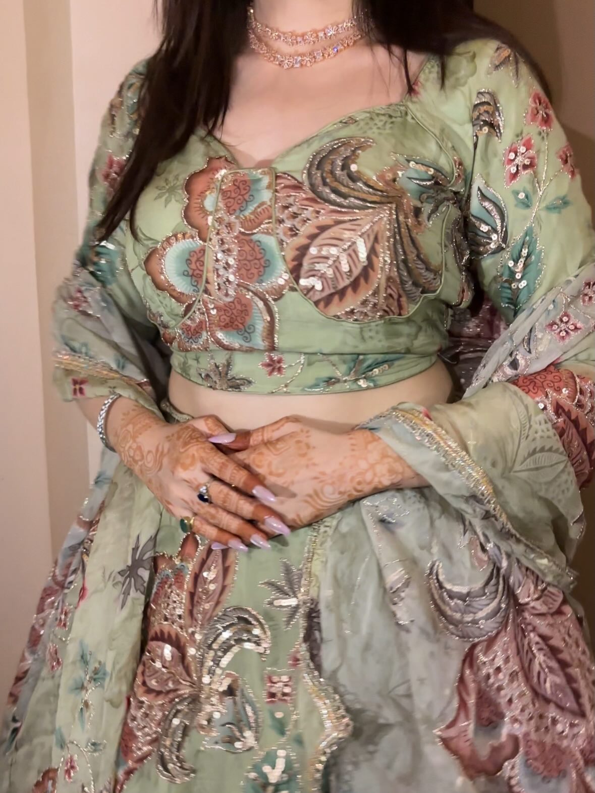 Maharani exclusive Lehenga | Premium green Embroidered | Radhika Boutique