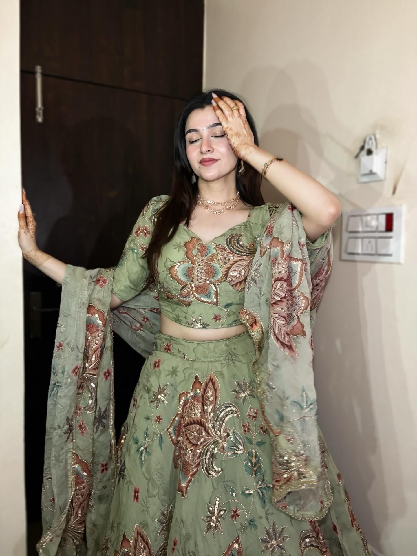 Maharani exclusive Lehenga | Premium green Embroidered | Radhika Boutique